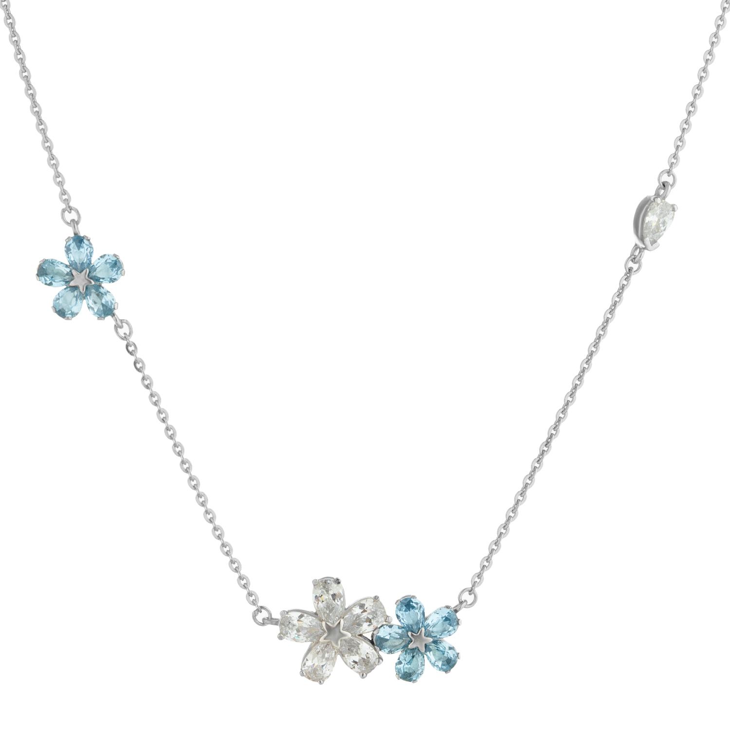 Колье "цветочки", серебро Sneak Peek