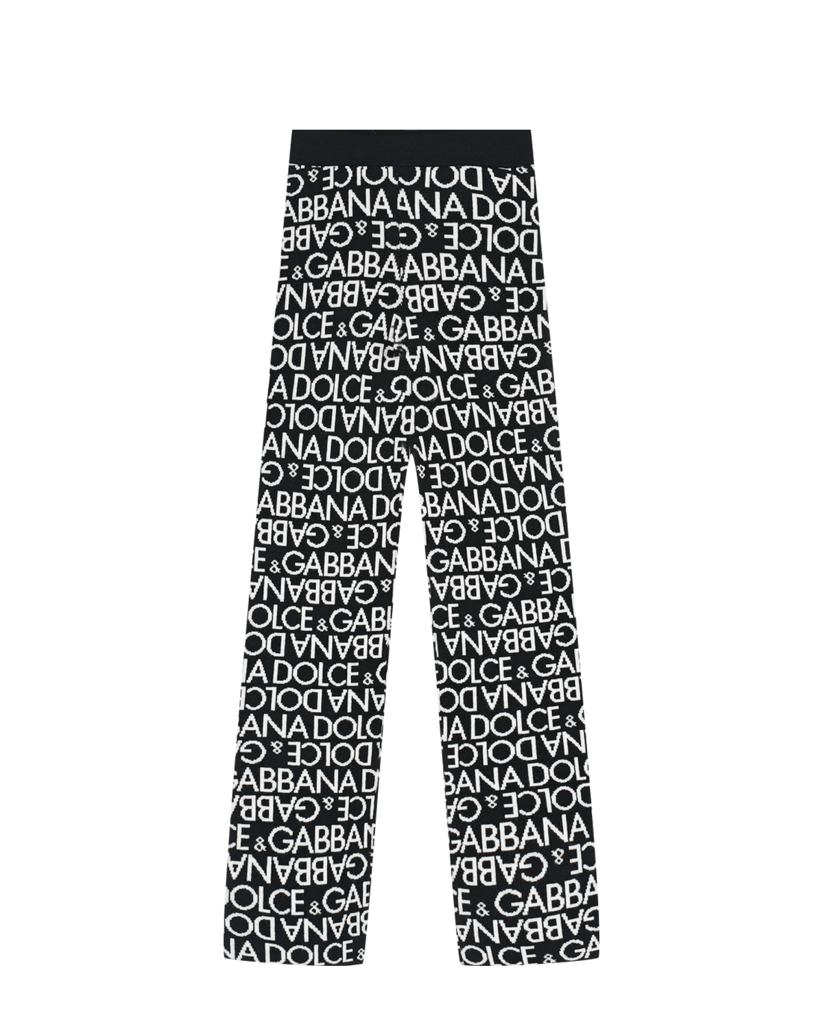 Вязаные брюки со сплошным лого Dolce&Gabbana