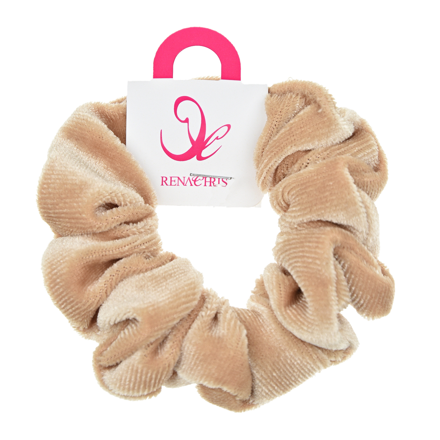 Бархатная резинка для волос, бежевый Rena Chris