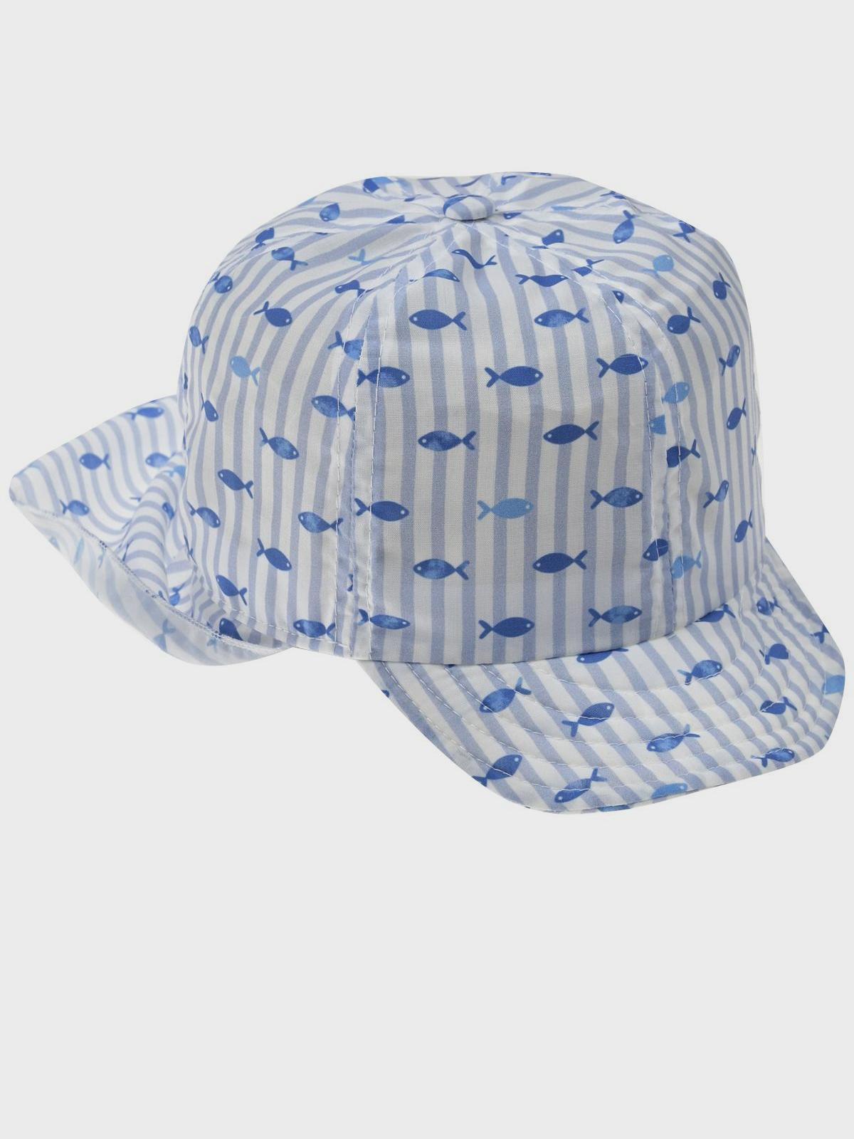 Кепка в полоску с принтом "рыбки" Catya