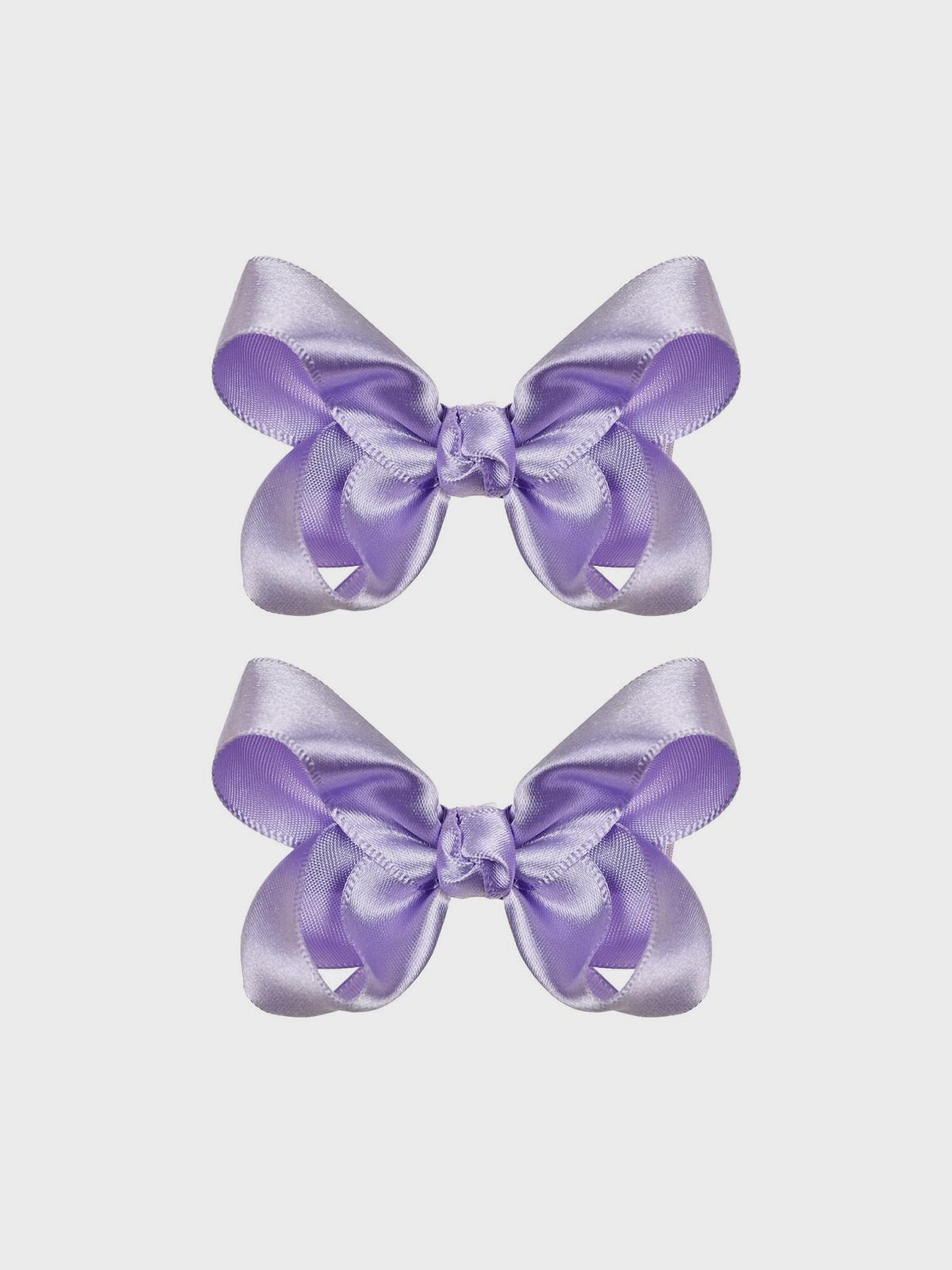 Зажим для волос атласный фиолетовый 2 шт Tais 1299₽