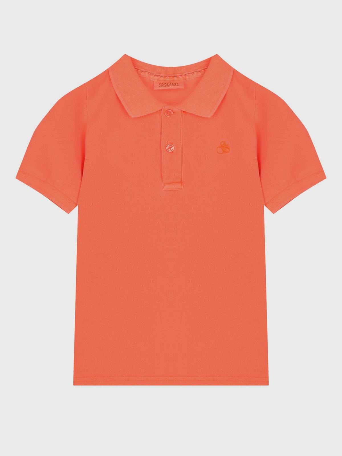 Футболка-поло кораллового цвета Scotch&Soda