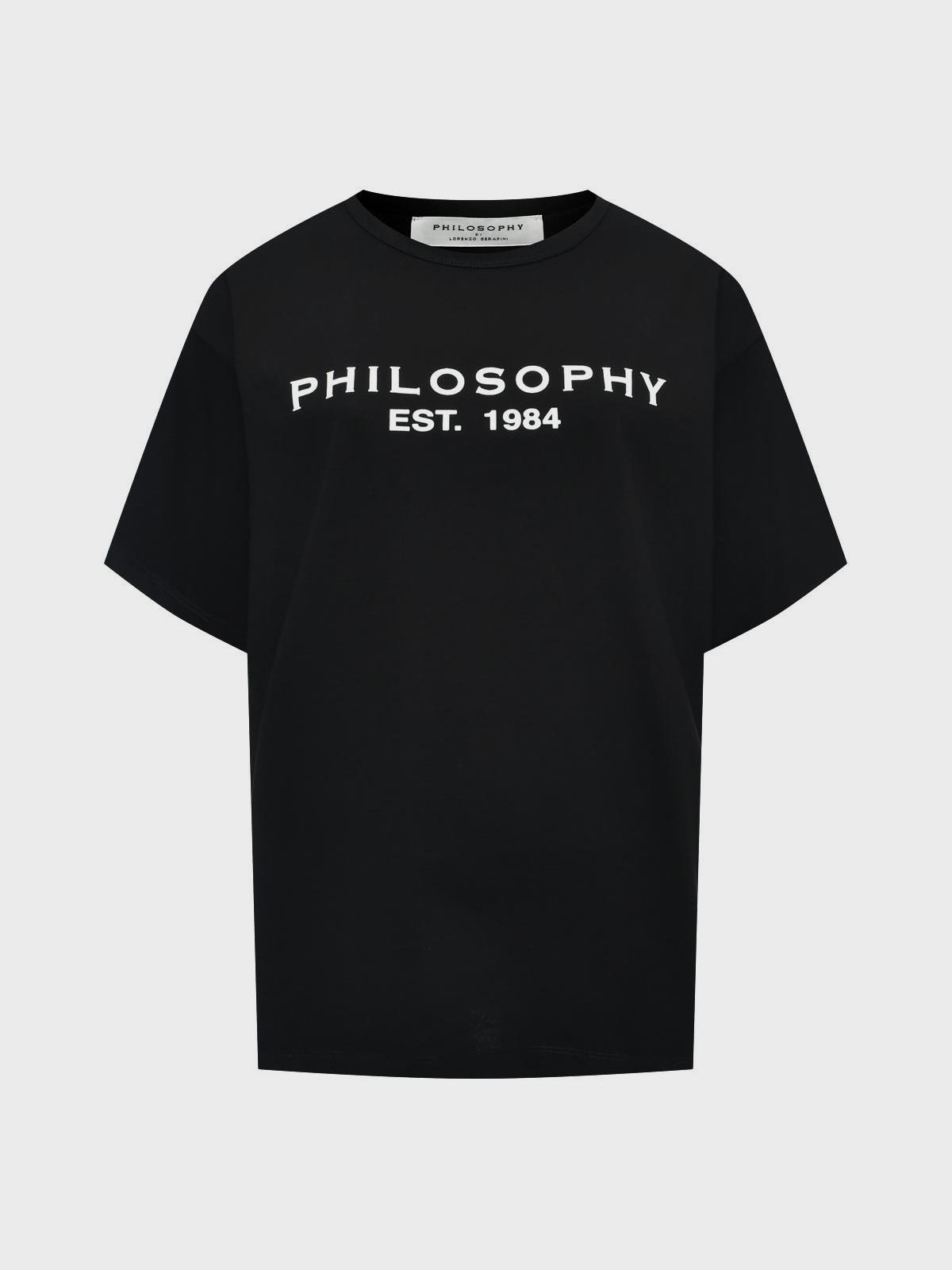 Футболка базовая, лого на груди Philosophy Di Lorenzo Serafini
