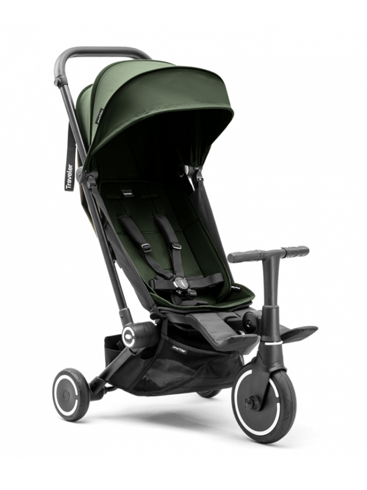 Велосипед-коляска Traveler, зеленый Smart Trike