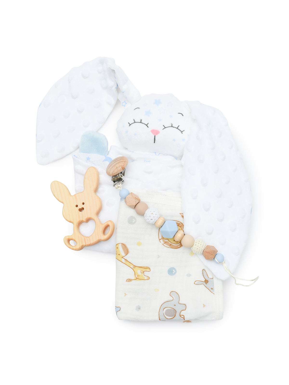 Подарочный набор Зайчик, белый/голубой Dan Maralex