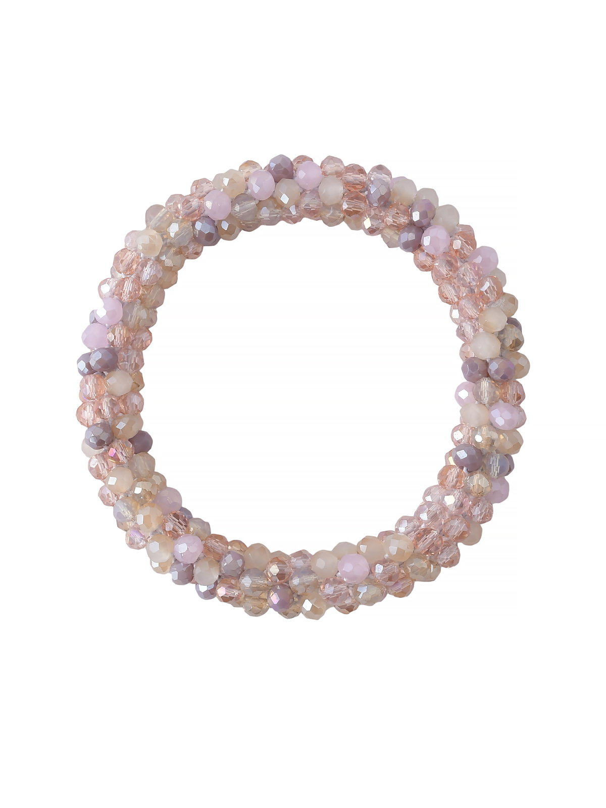 Резинка для волос с бисером розовая Rena Chris 599₽