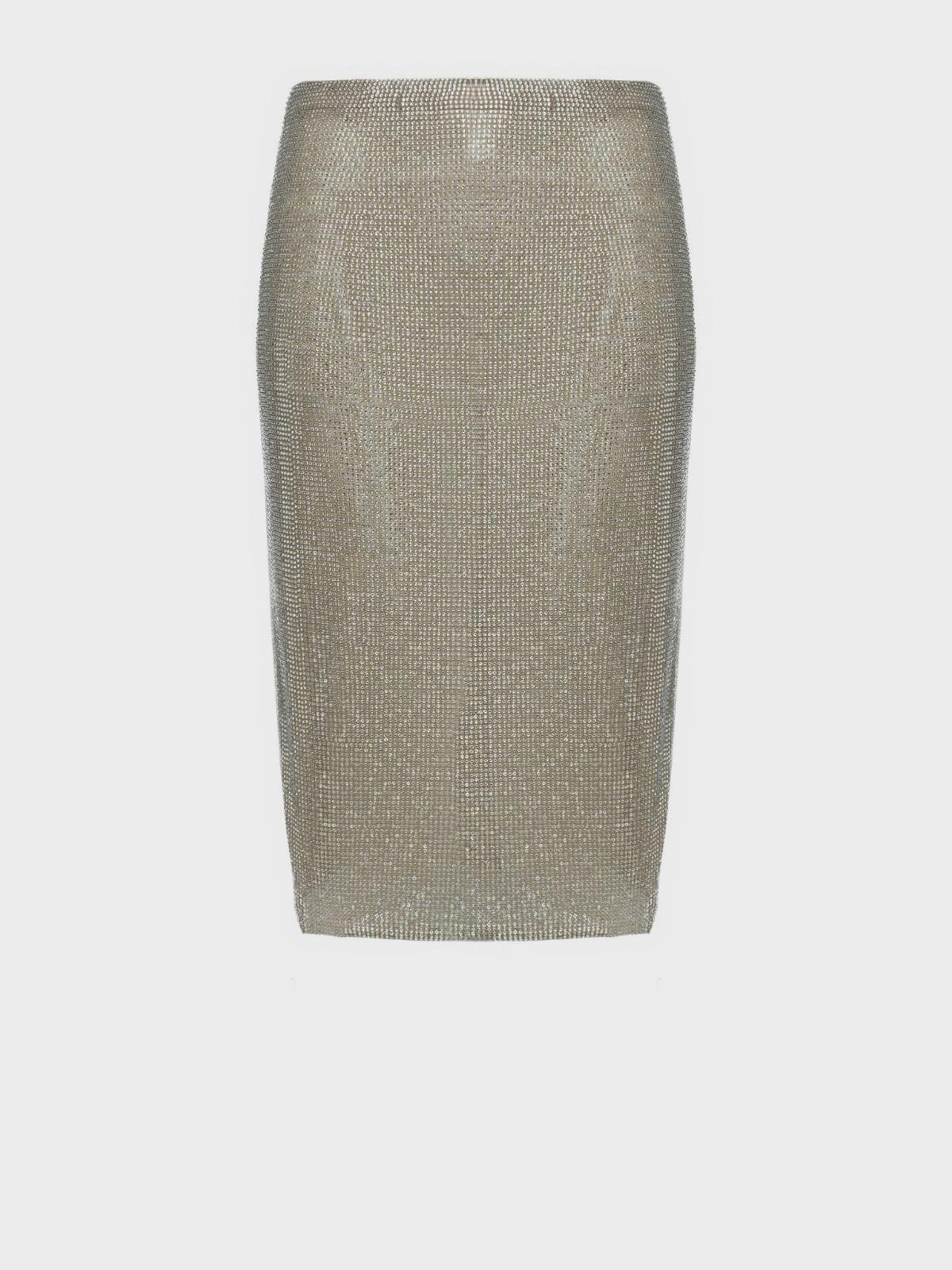 Юбка с кристаллами, бежевая Giuseppe di Morabito