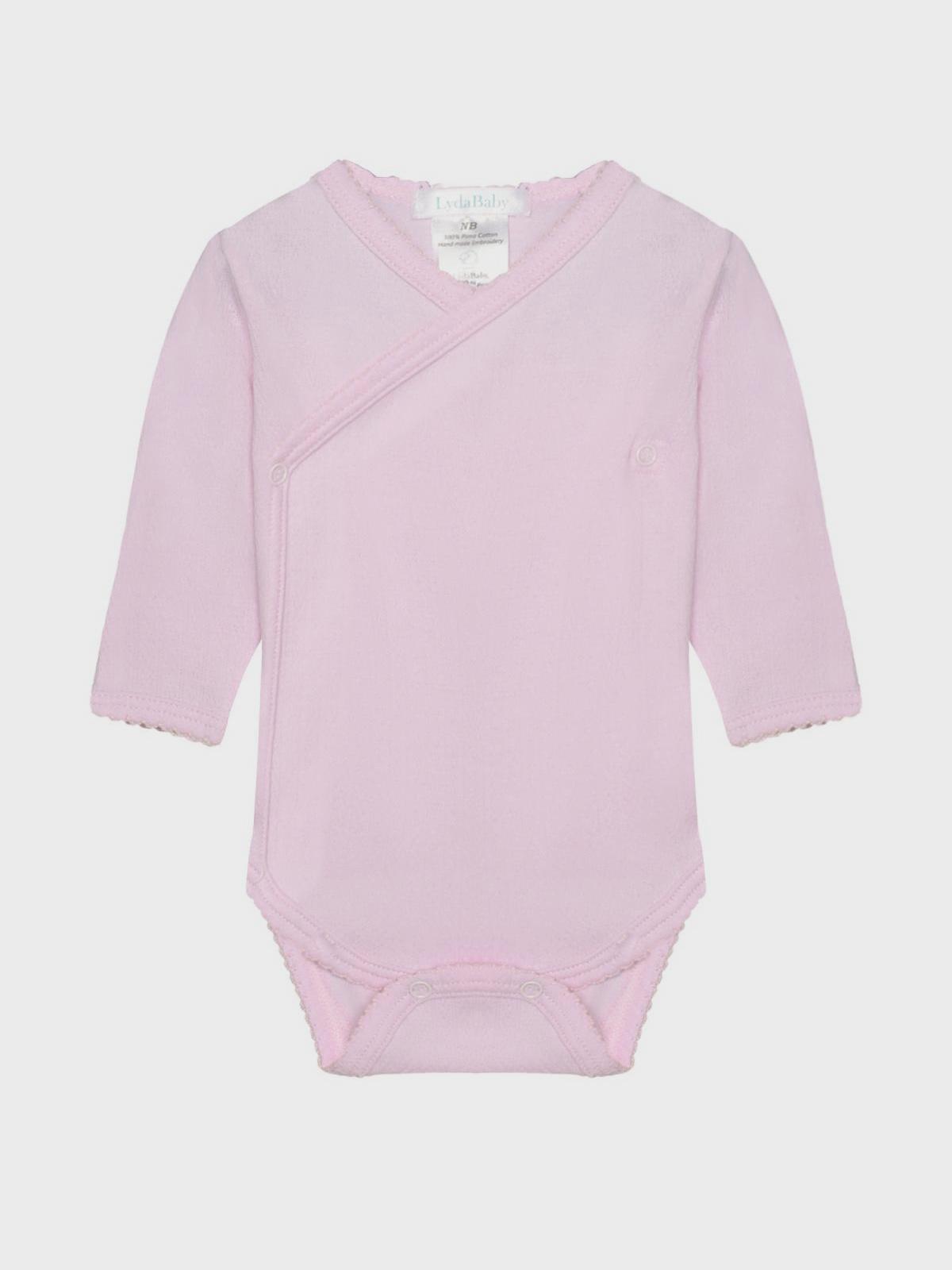 Боди розовое, ажурный трикотаж Lyda Baby