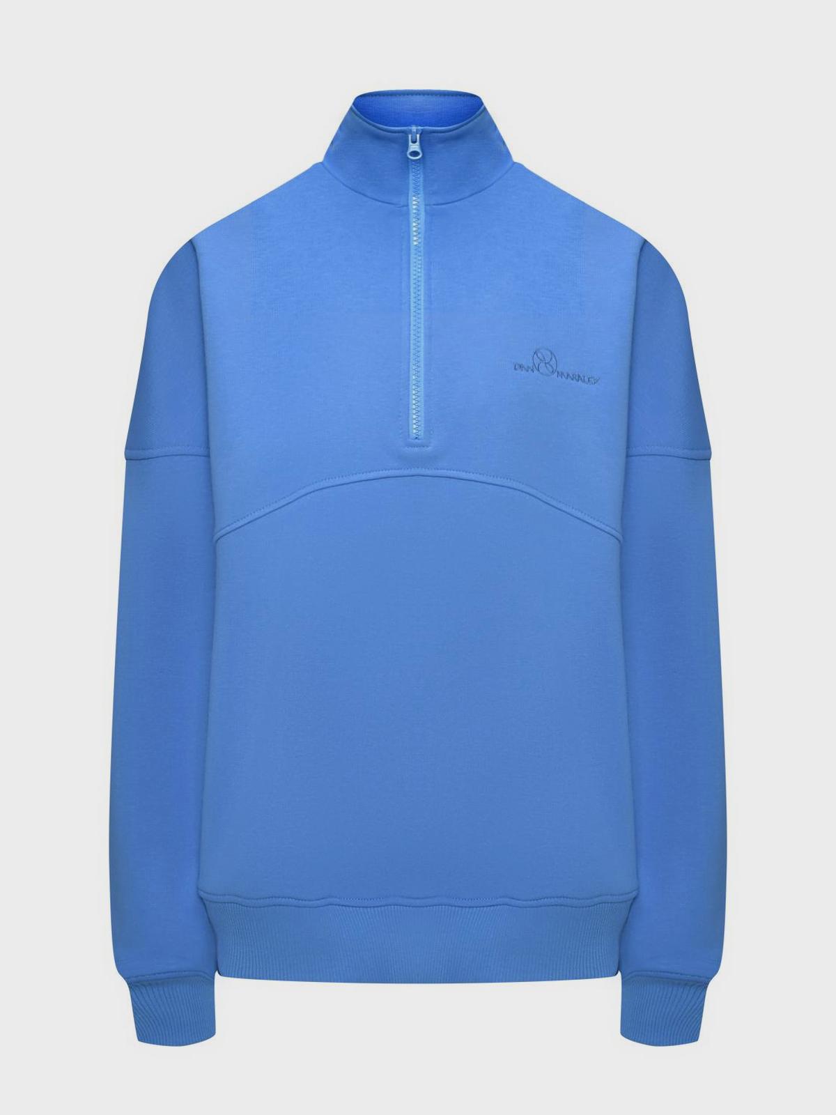 Свитшот на молнии, синий Dan Maralex