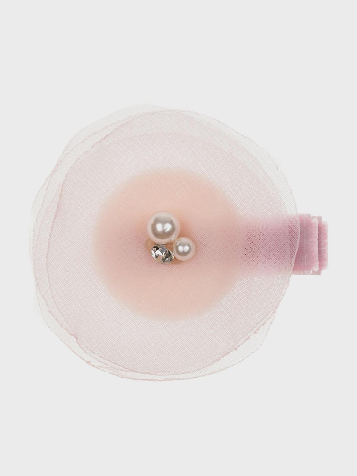 Розовый зажим для волос с цветком из органзы Rena Chris 999₽