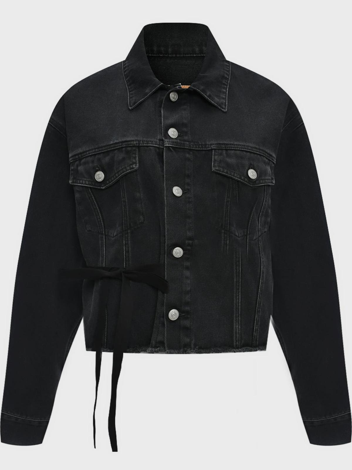 Джинсовая куртка, черная MM6