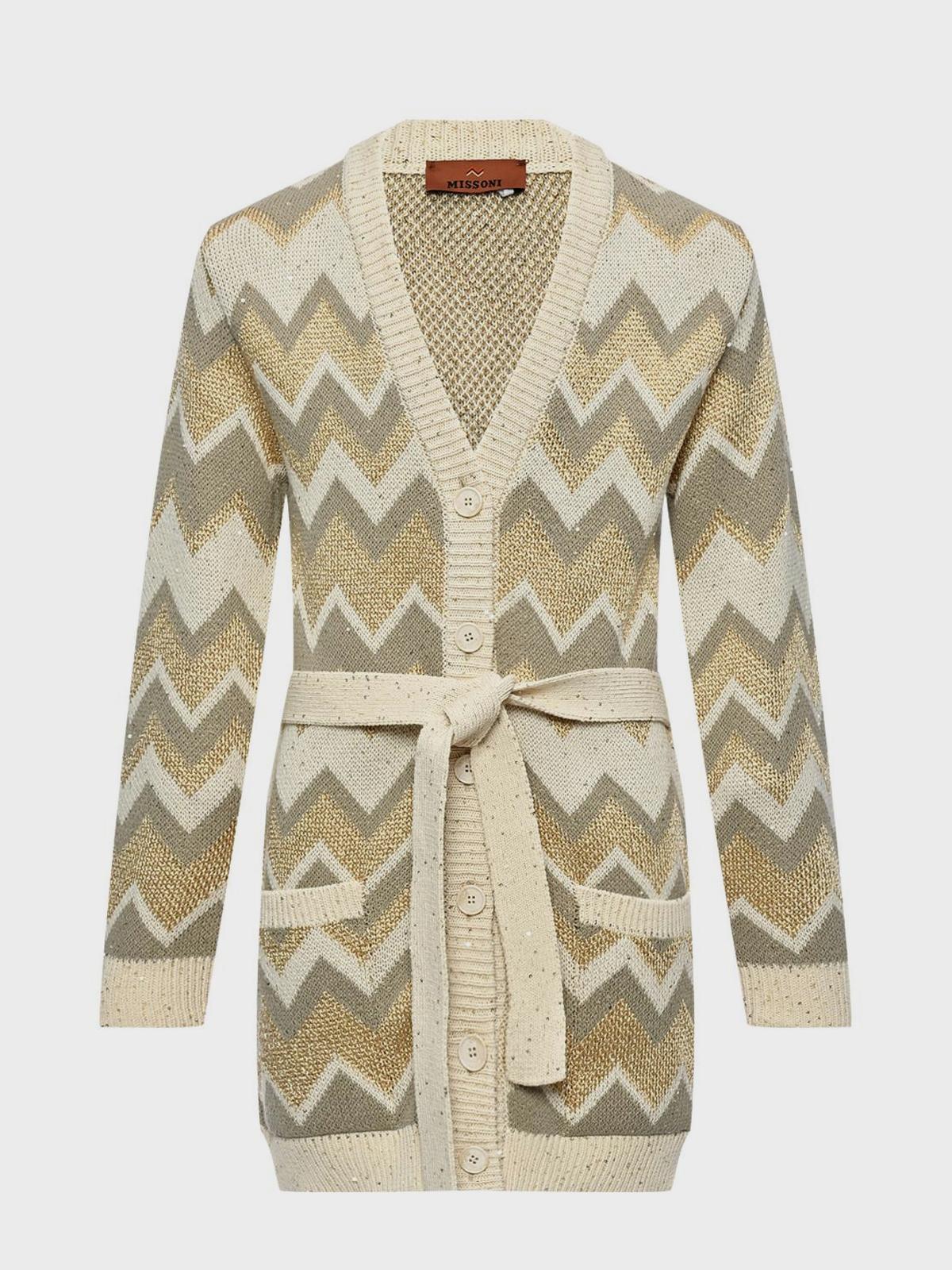 Удлиненный кардиган с узором "зигзаги" Missoni