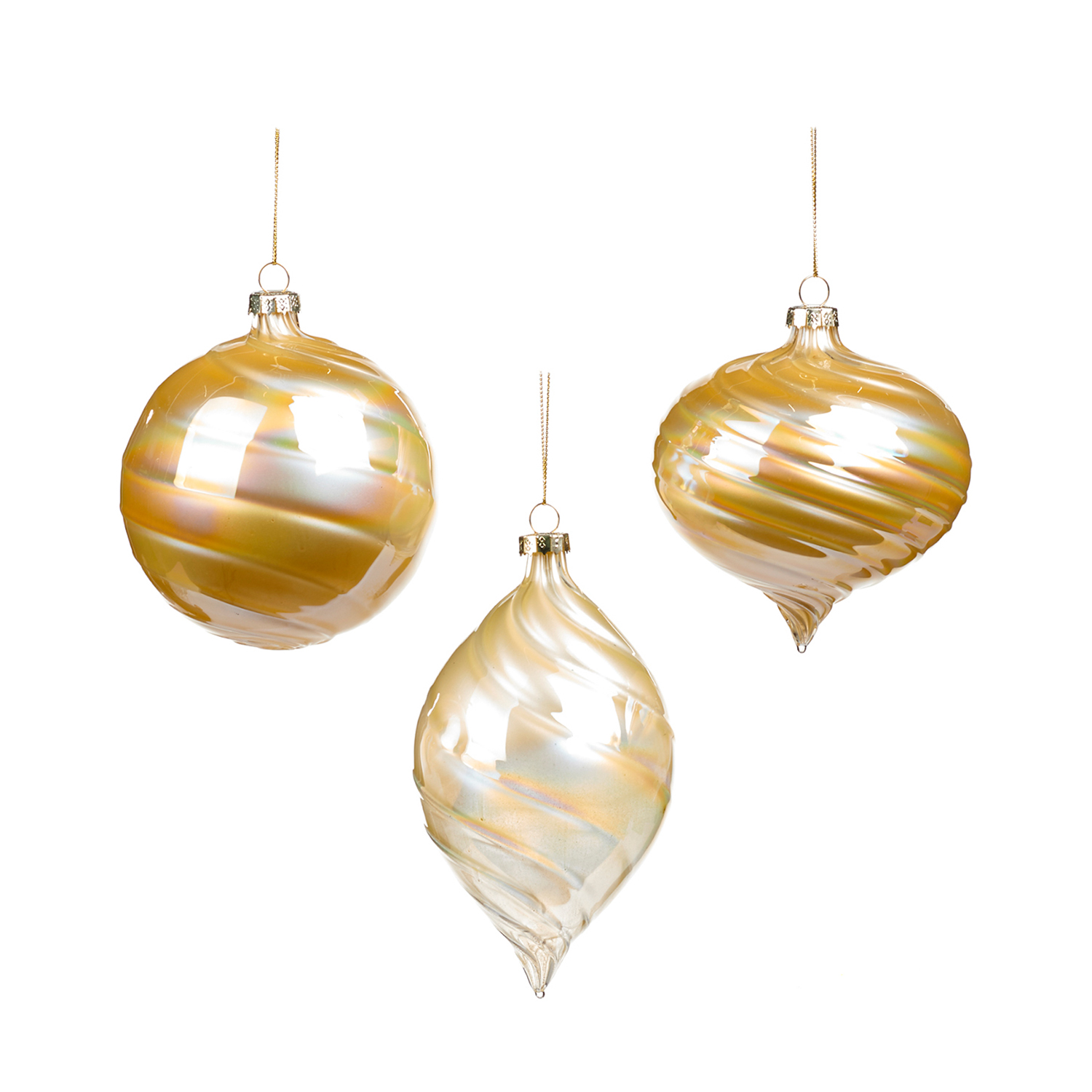 Goodwill Шар/Капля/Круг, жемчужный, 3 вида в ассортименте, 10 см