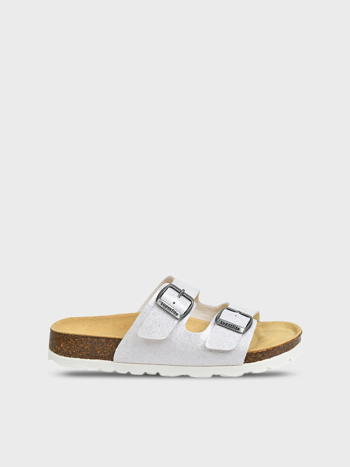 Шлепки с пряжками белые SUPERFIT 7999₽