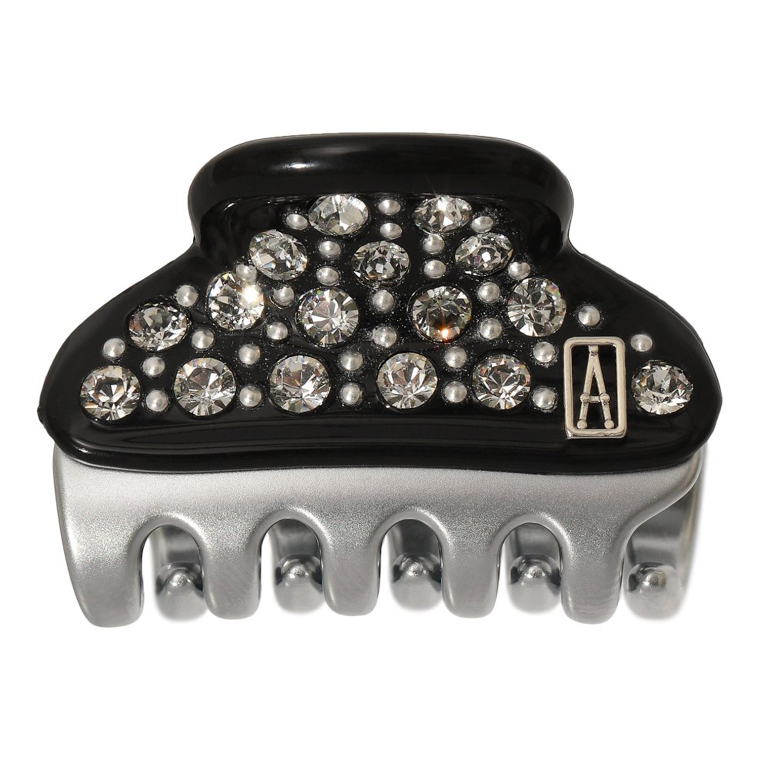 Заколка-краб мини серебристо-черный Alexander de Paris 9799₽