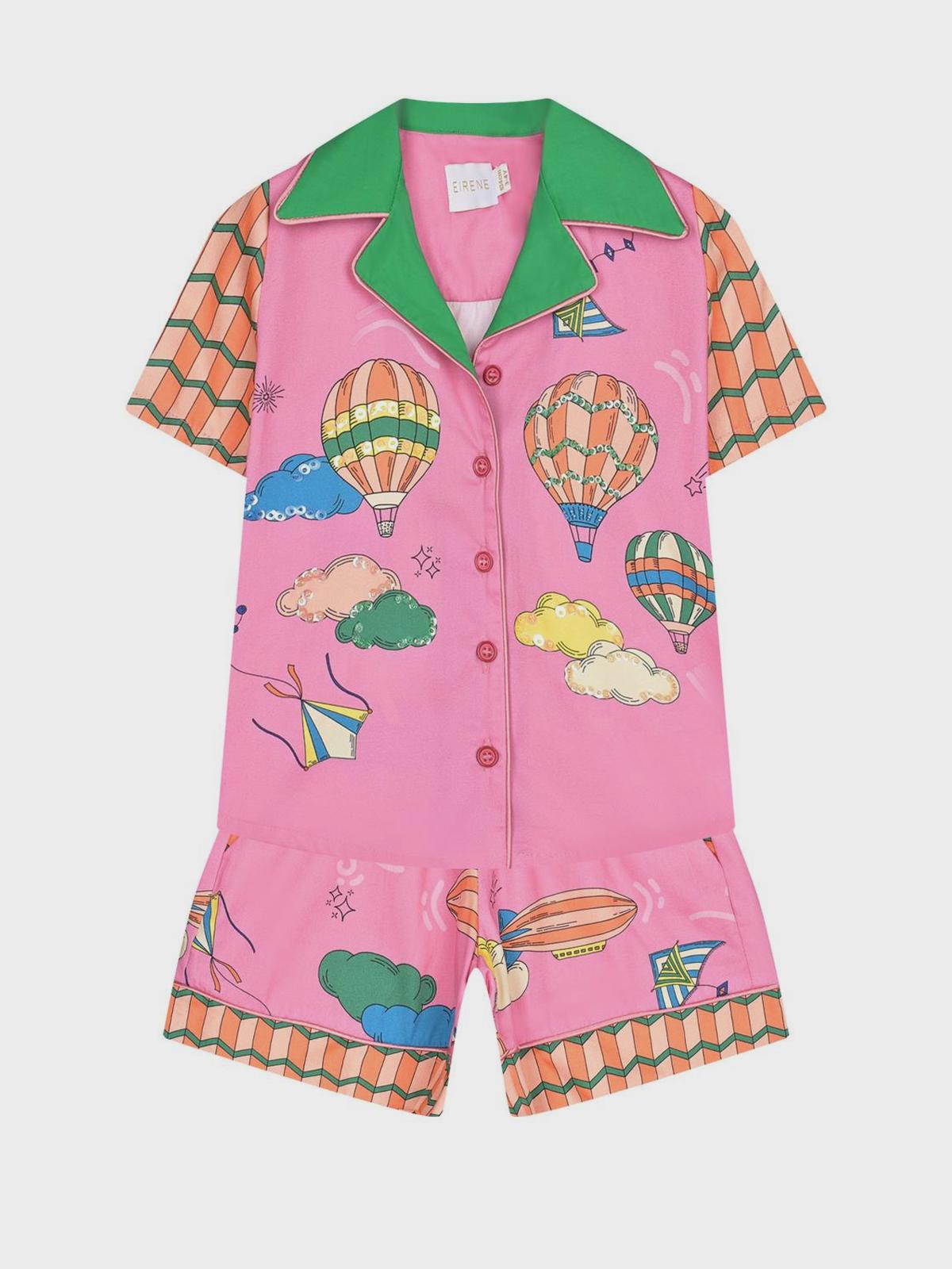 Разноцветный комплект: рубашка и шорты Eirene