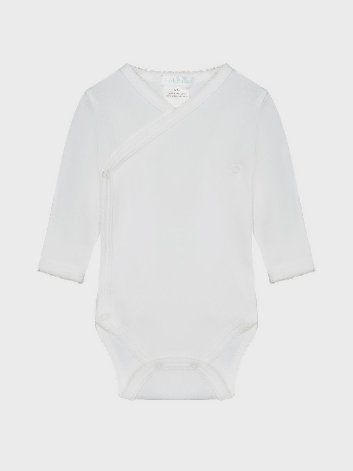Боди белое, ажурный трикотаж Lyda Baby