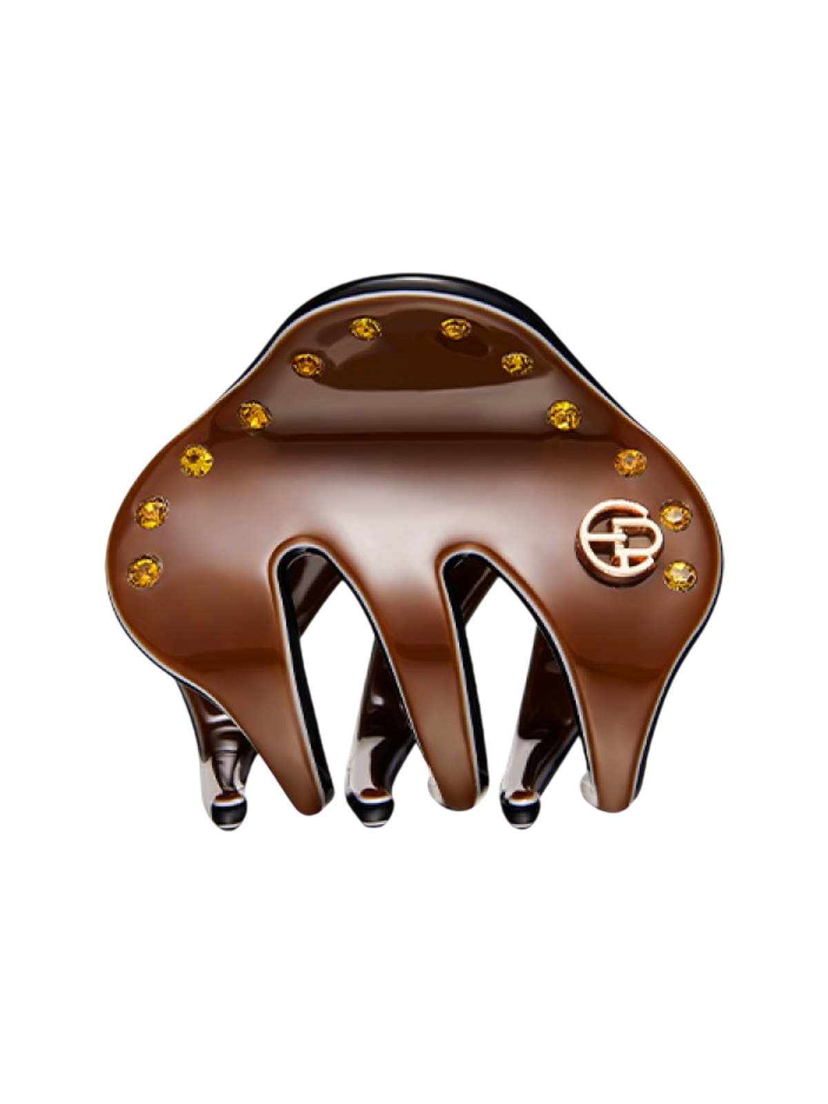 Заколка-краб с кристаллами коричневая EVITA PERONI 5999₽