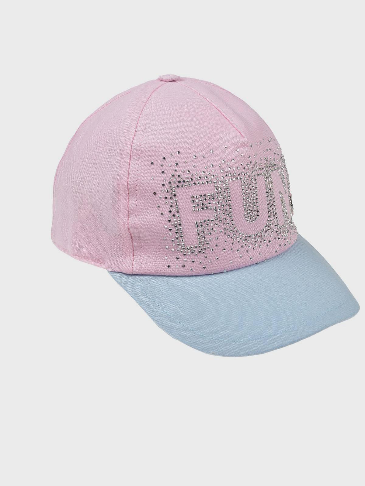 Розовая кепка с голубым козырьком Il Trenino