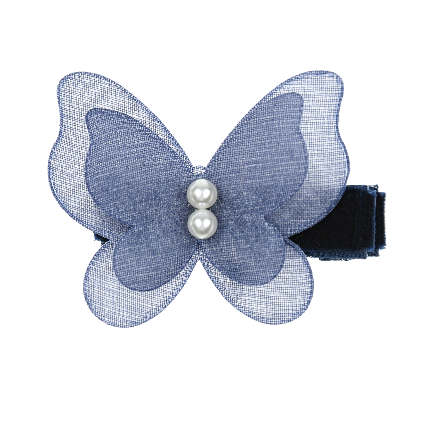 Заколка &quot;бабочка&quot;, синий Rena Chris