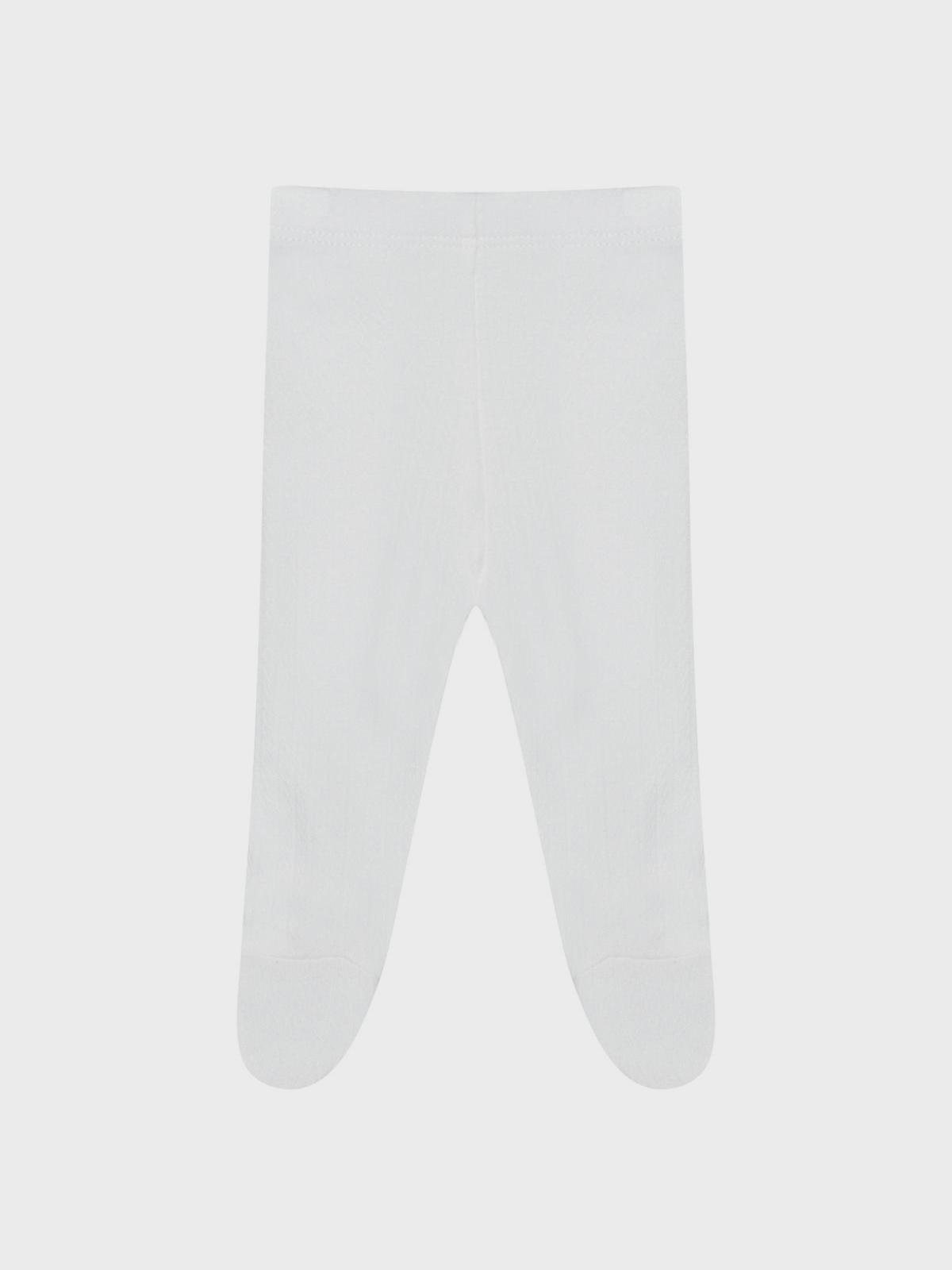 Ползунки белые, ажурный трикотаж Lyda Baby