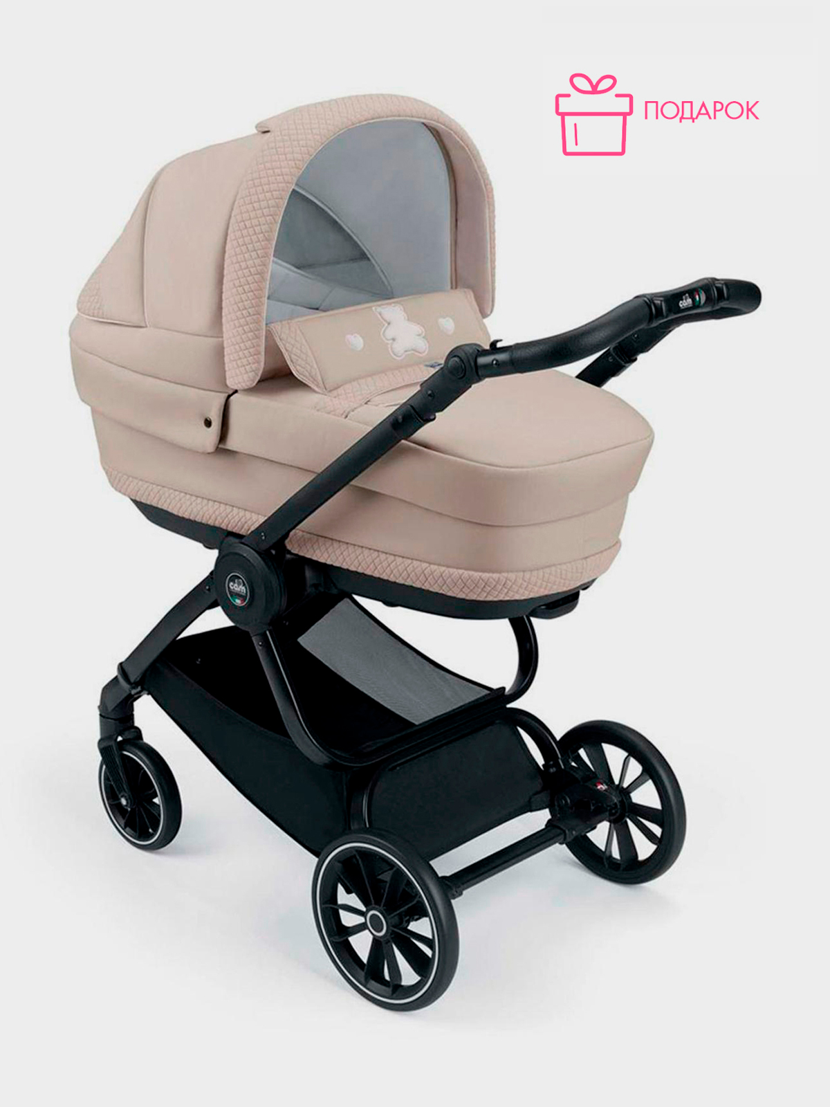 Коляска 2 в 1 Joy Romantic бежевыйбелый CAM 50090₽