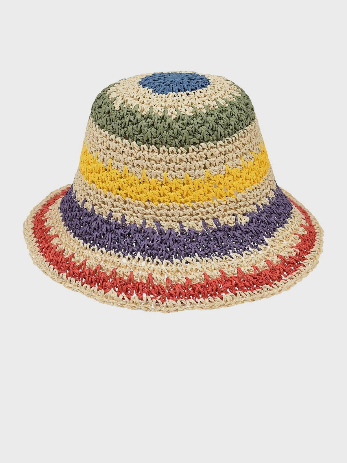 Шляпа в разноцветную полоску Catya