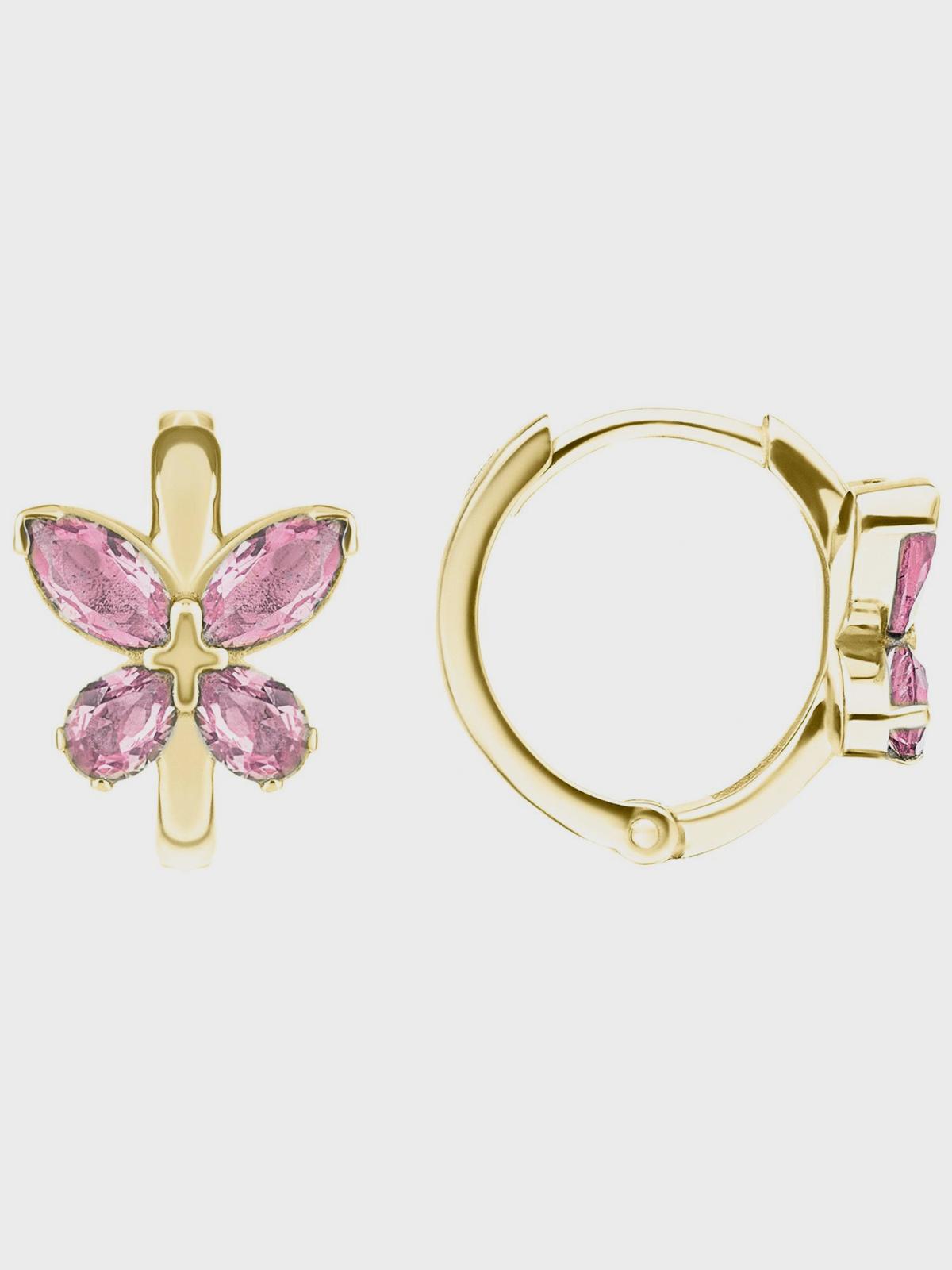 Серьги-кликеры бабочки, золото, 6х3 см Sneak Peek