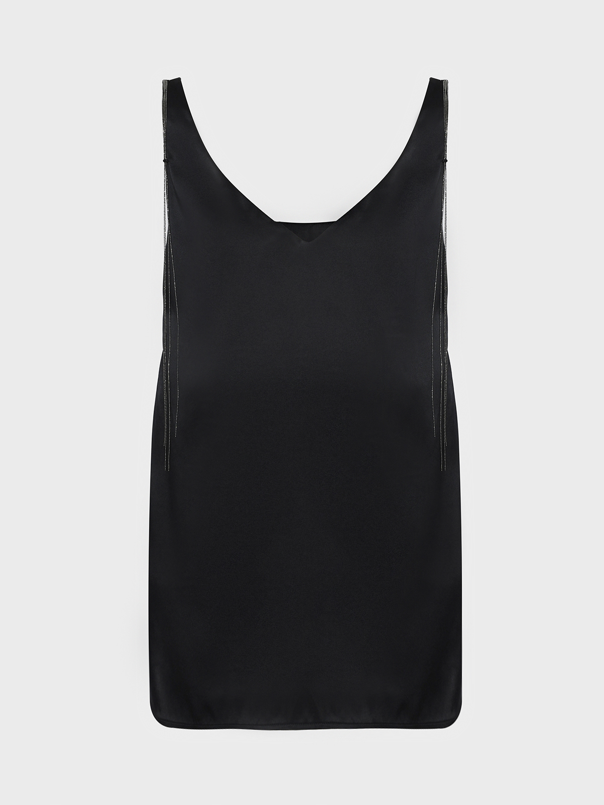 Топ черного цвета из шелка Panicale 38400₽