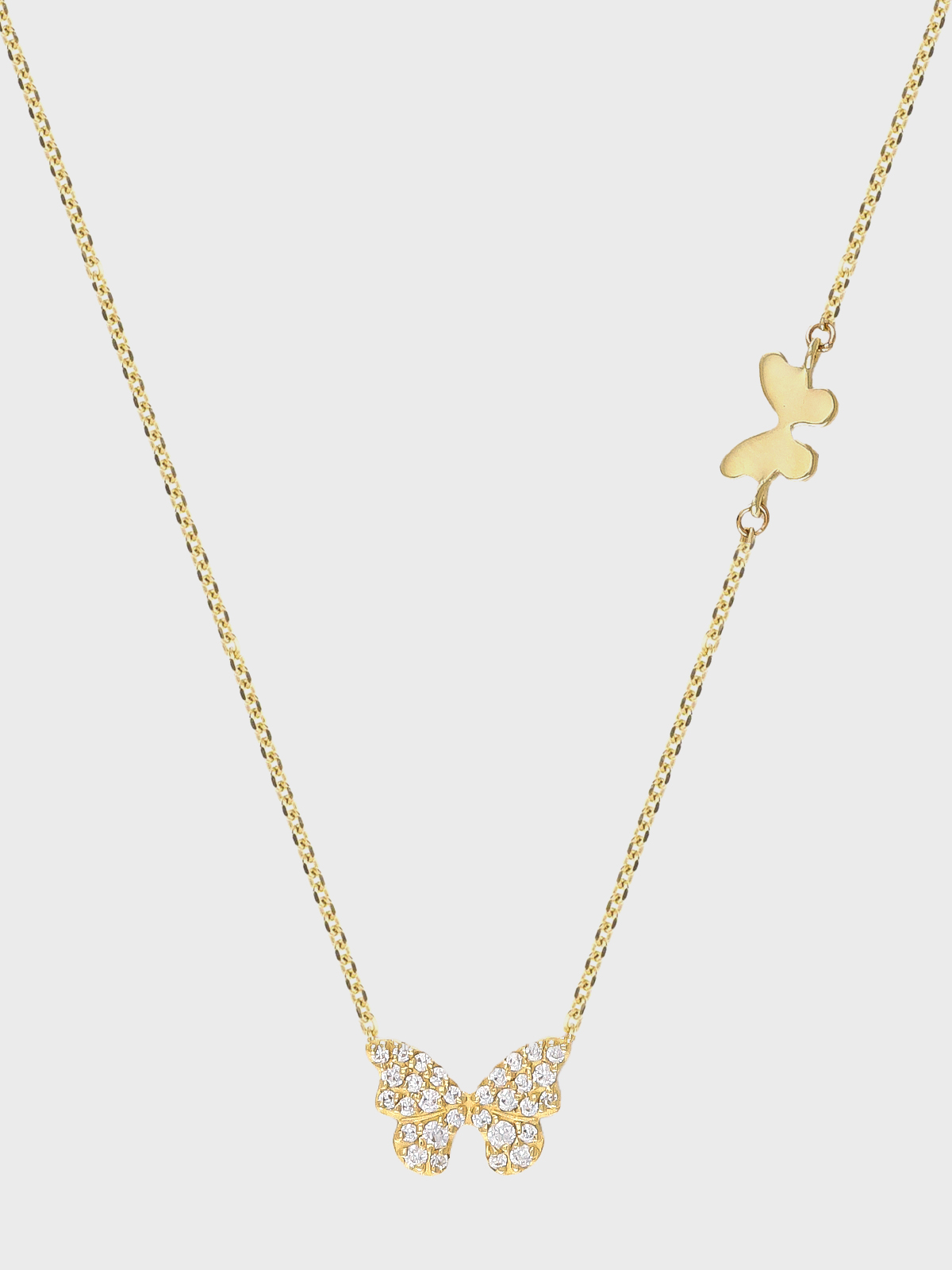 Колье "Бабочка", золото 585 Sneak Peek