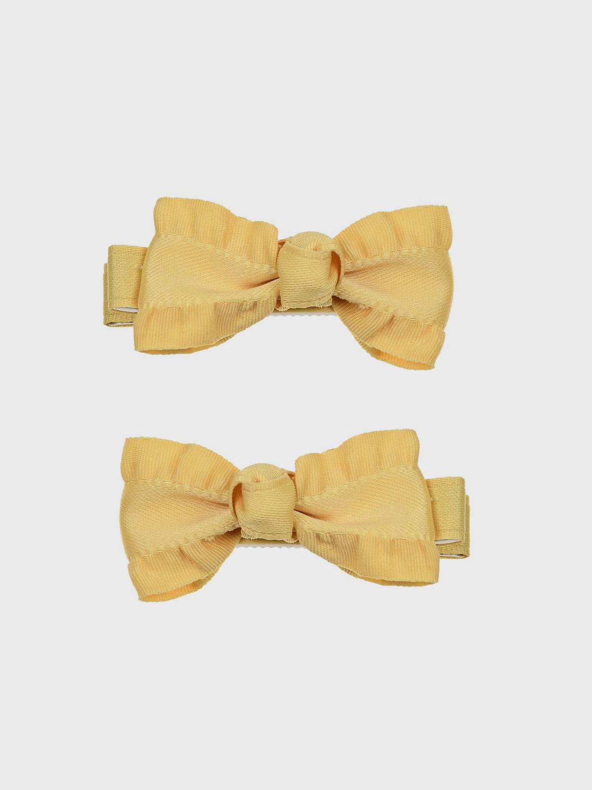 Заколка желтый бантик с воланами 2 шт Tais 1199₽