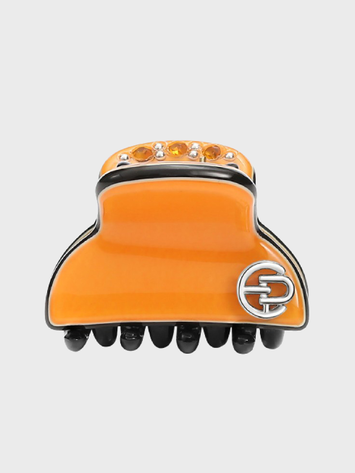 Заколка - крабик для волос, оранжевая EVITA PERONI