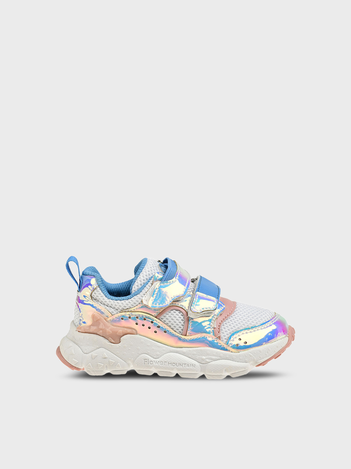 Кроссовки с застежками велкро серебристые Flower Mountain for Natur 15999₽