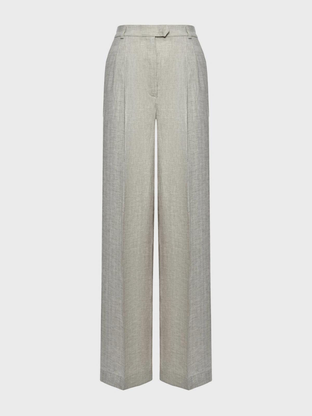 Льняные брюки-палаццо Shatu