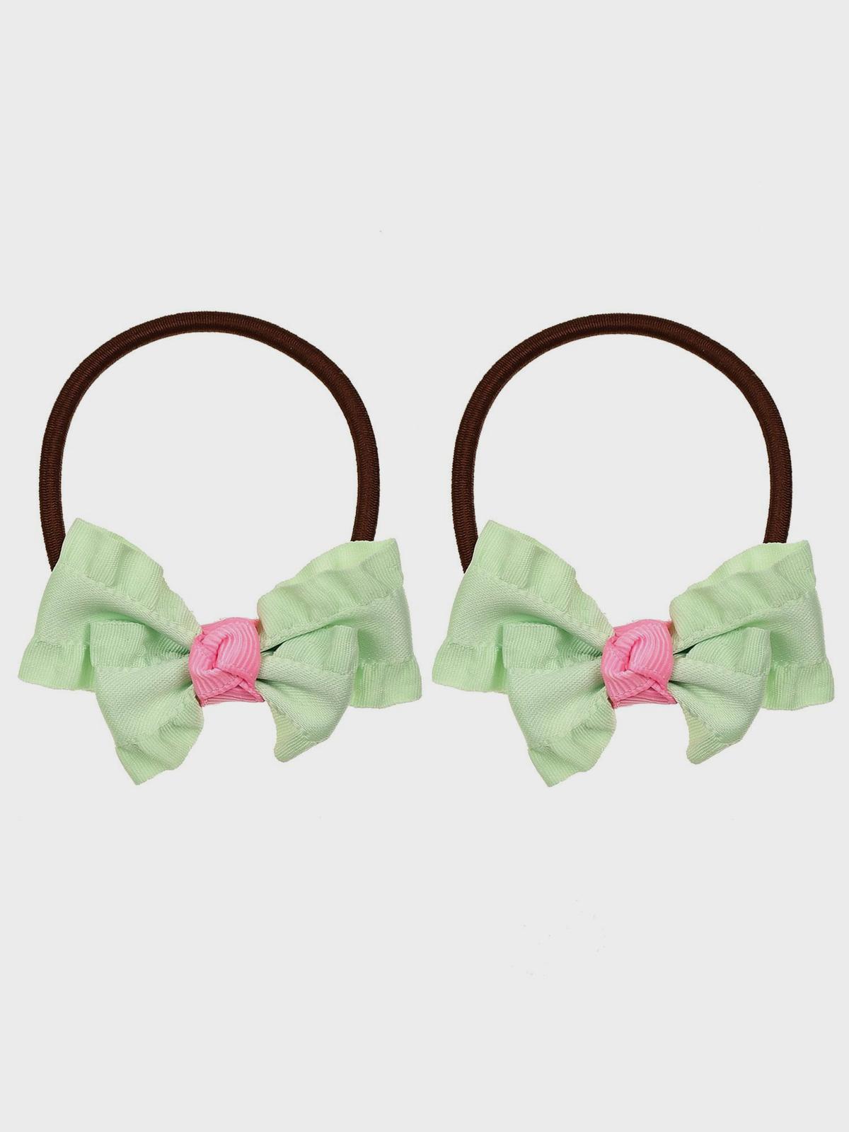 Резинка для волос зеленая с воланом 2 шт Tais 1499₽