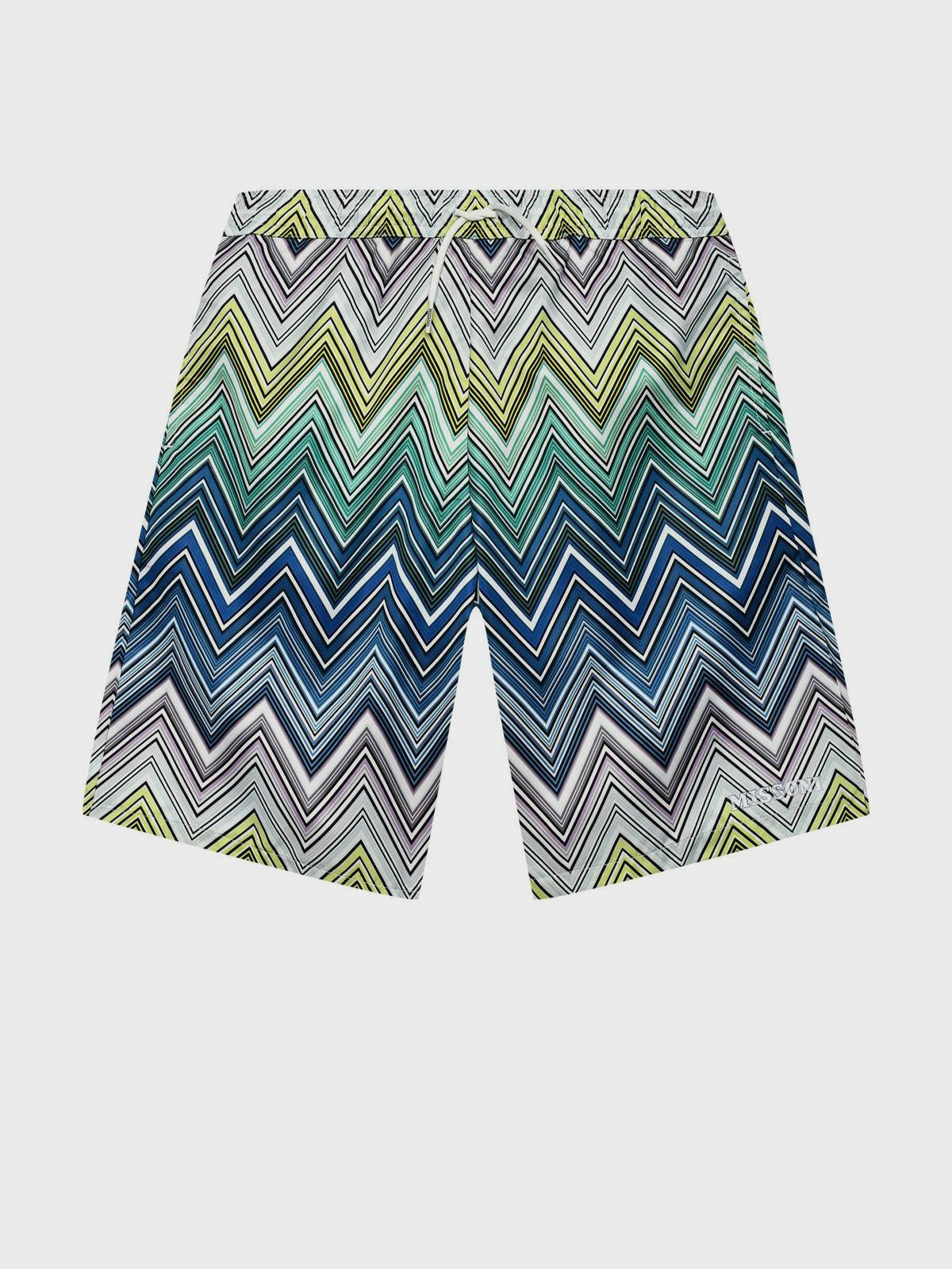 Шорты для купания с принтом зигзаги Missoni