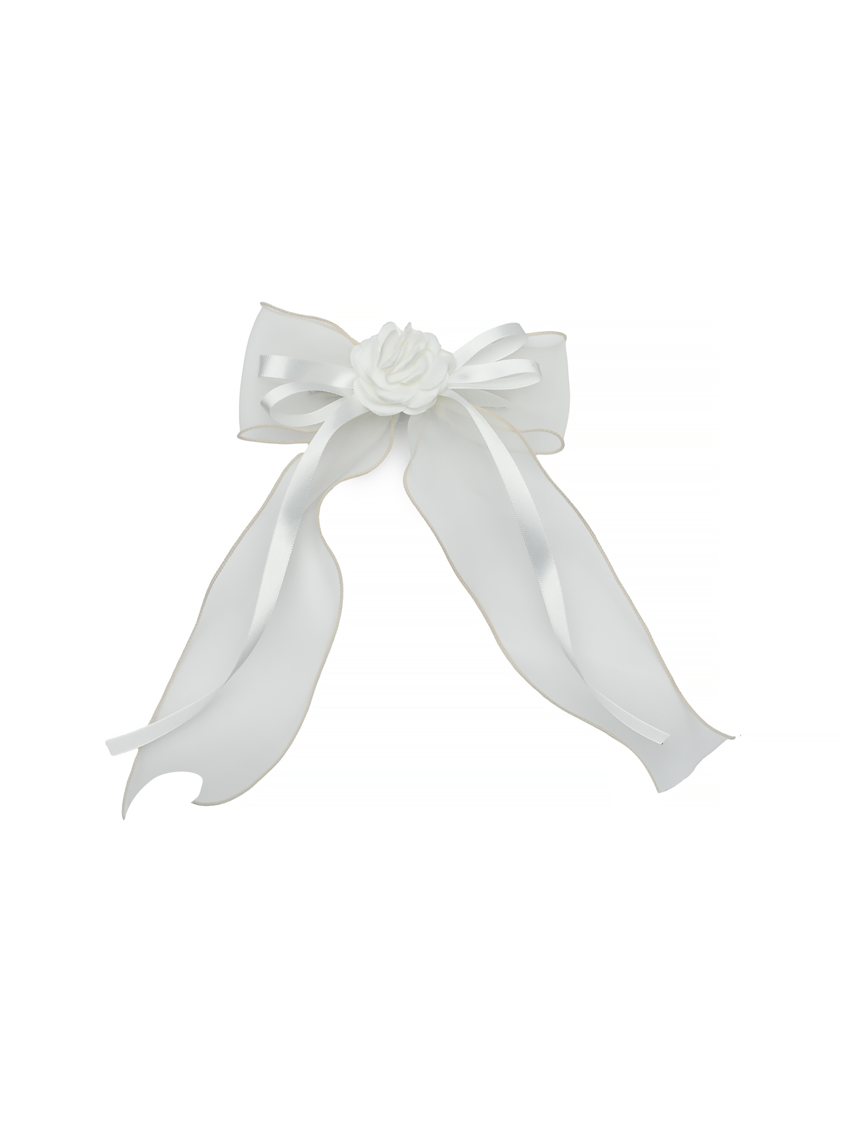 Бант с розочкой и лентами Rena Chris