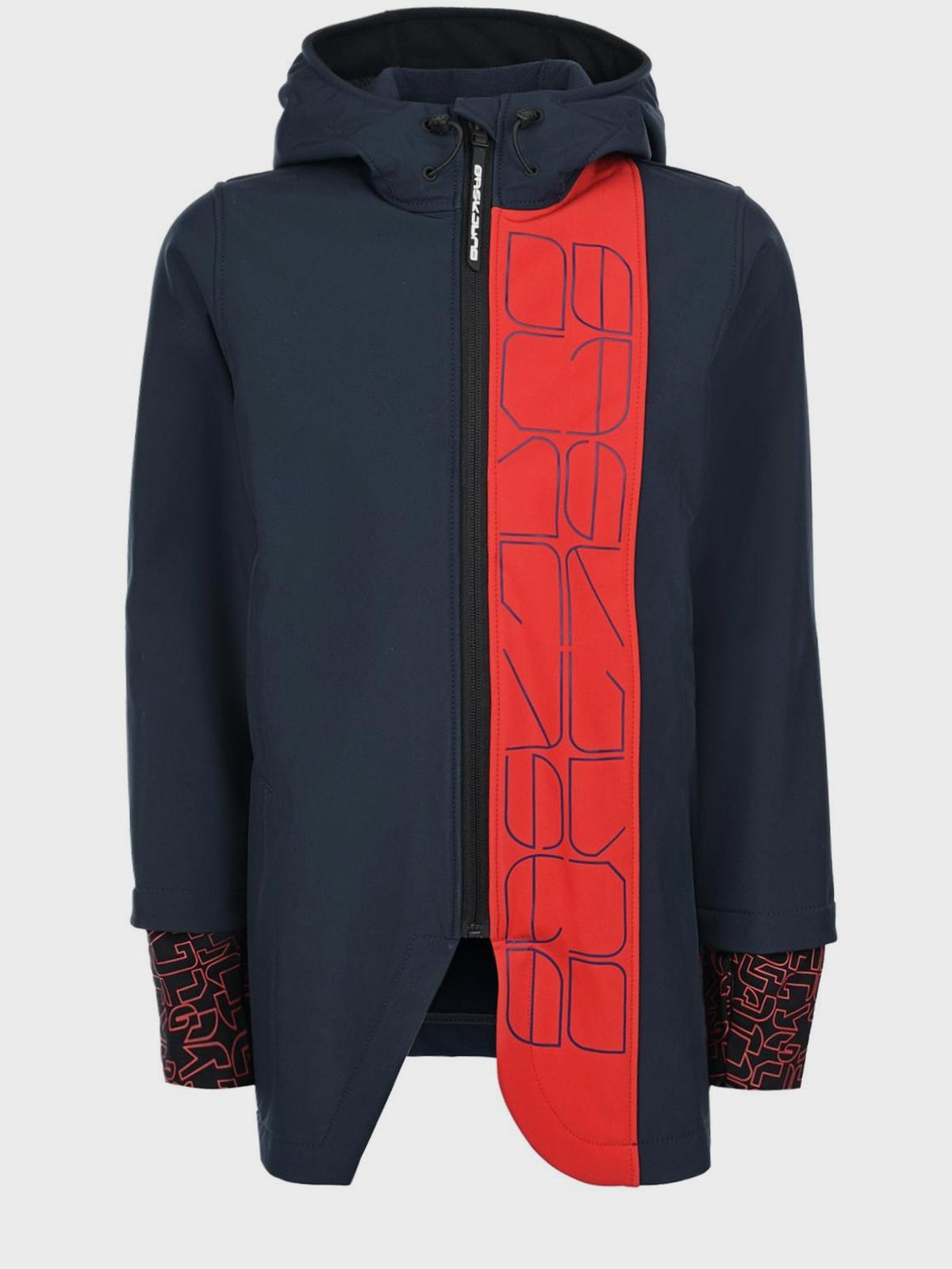 Удлиненная синяя куртка softshell BASK