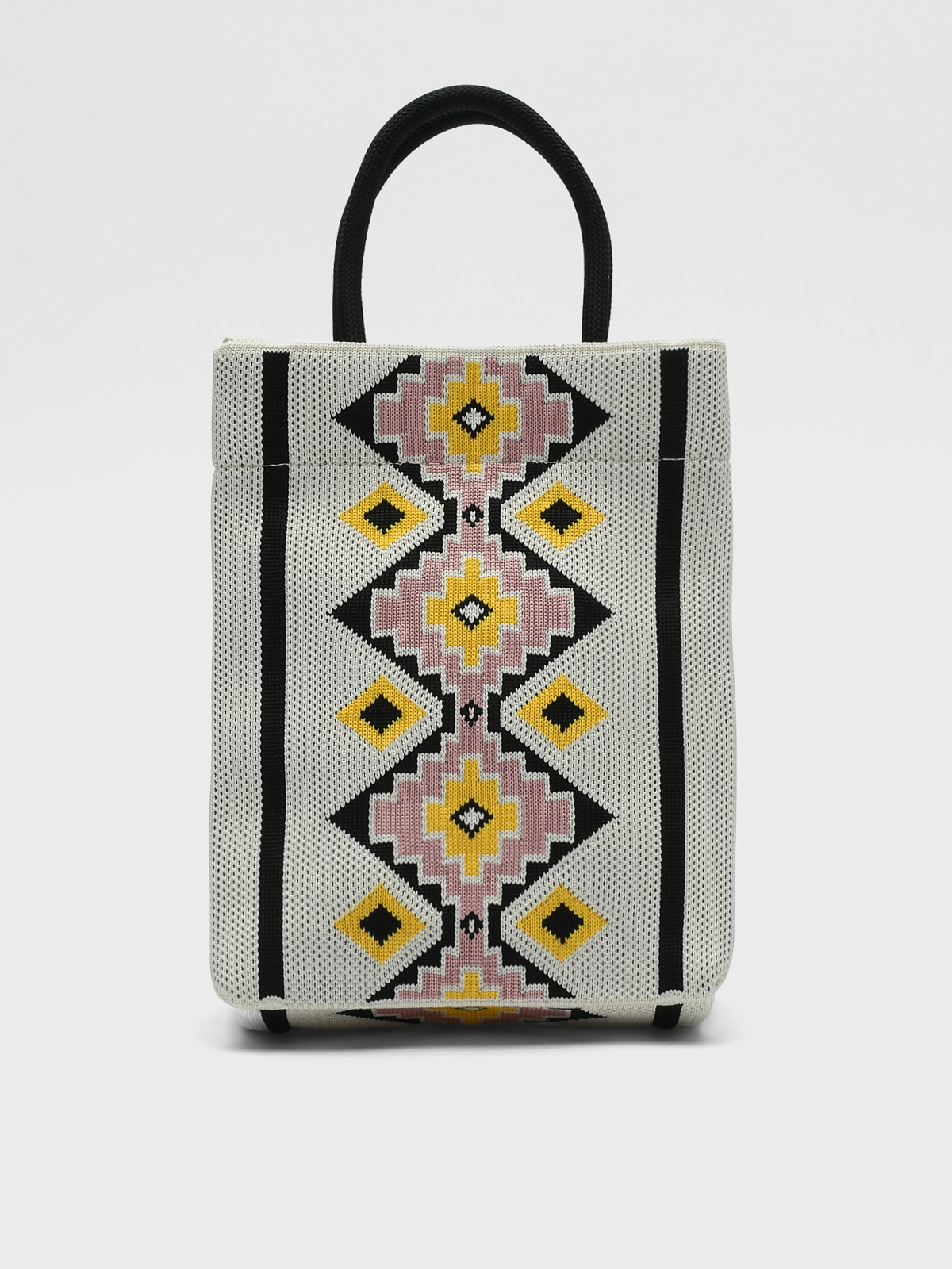 Косметичка-сумка тканевая, белая с принтом Uni