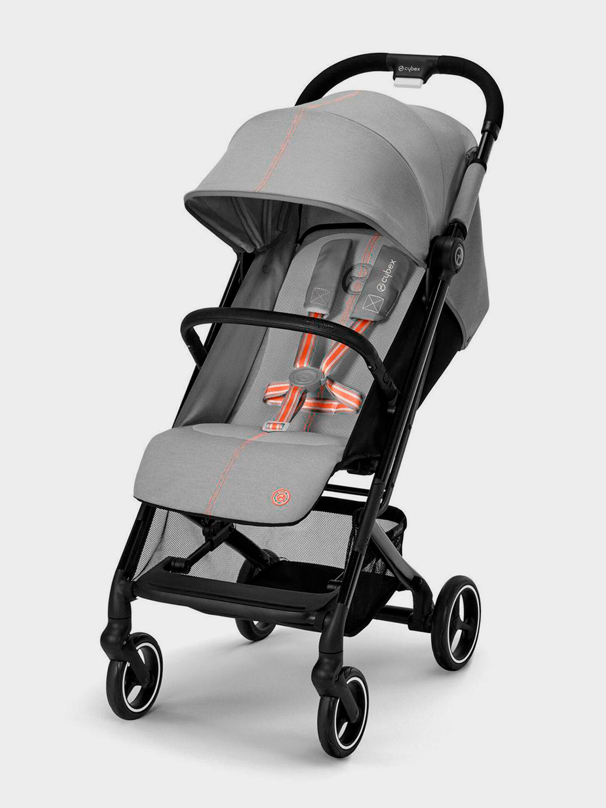 Коляска Beezy Lava Grey с дождевиком и бампером CYBEX