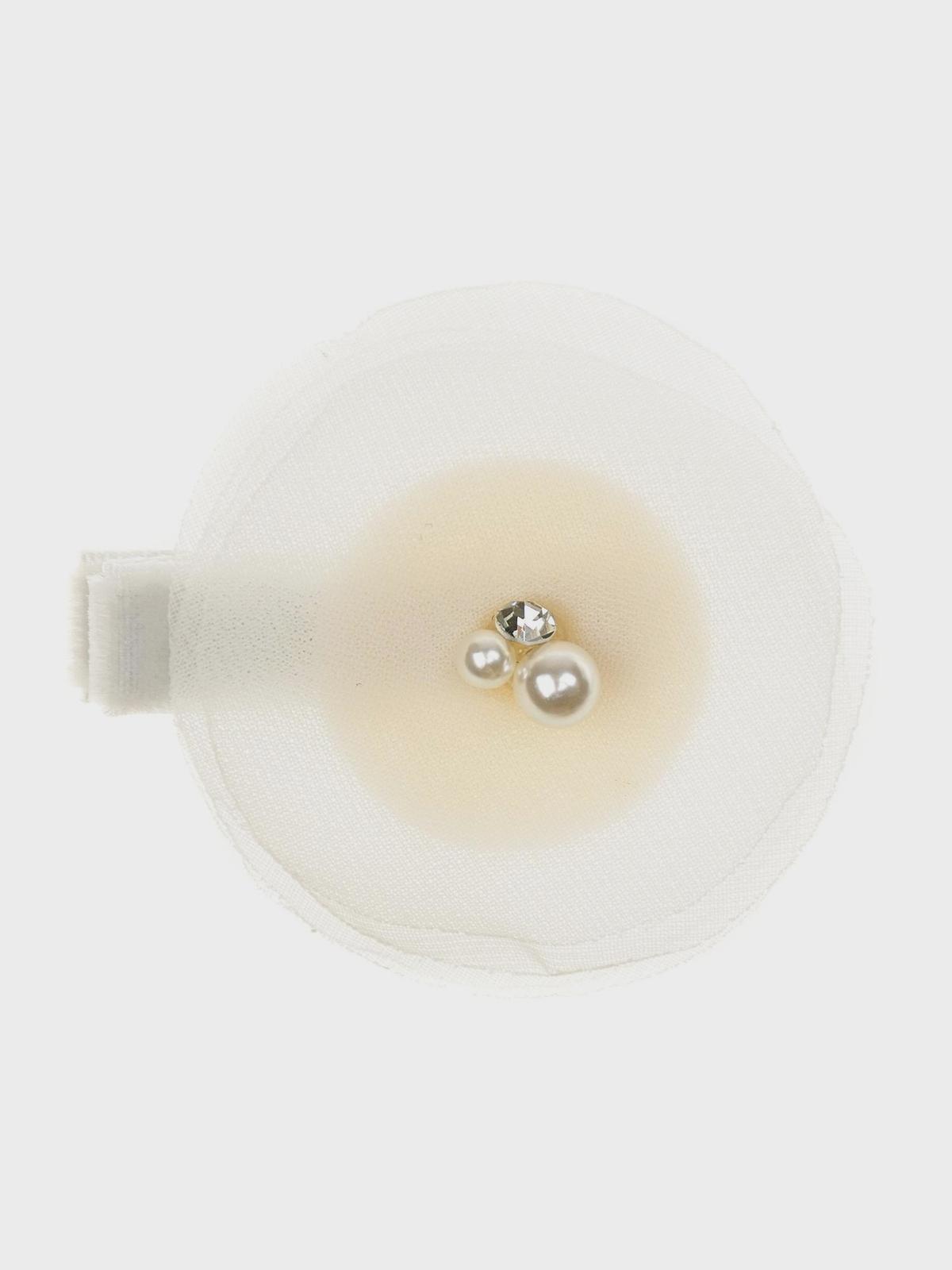 Зажим для волос с декоративным цветком из органзы Rena Chris 999₽