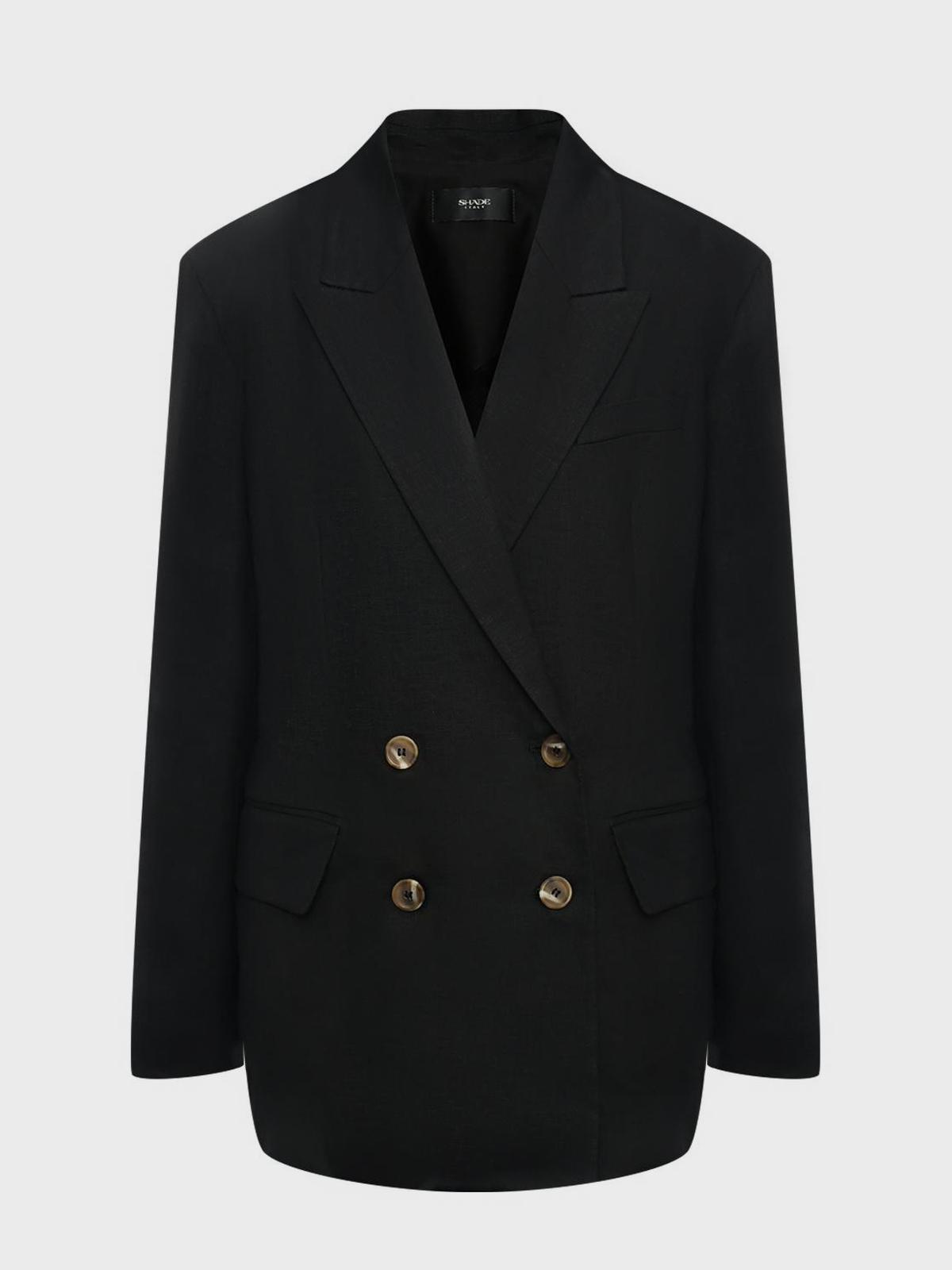 Двубортный льняной жакет SHADE