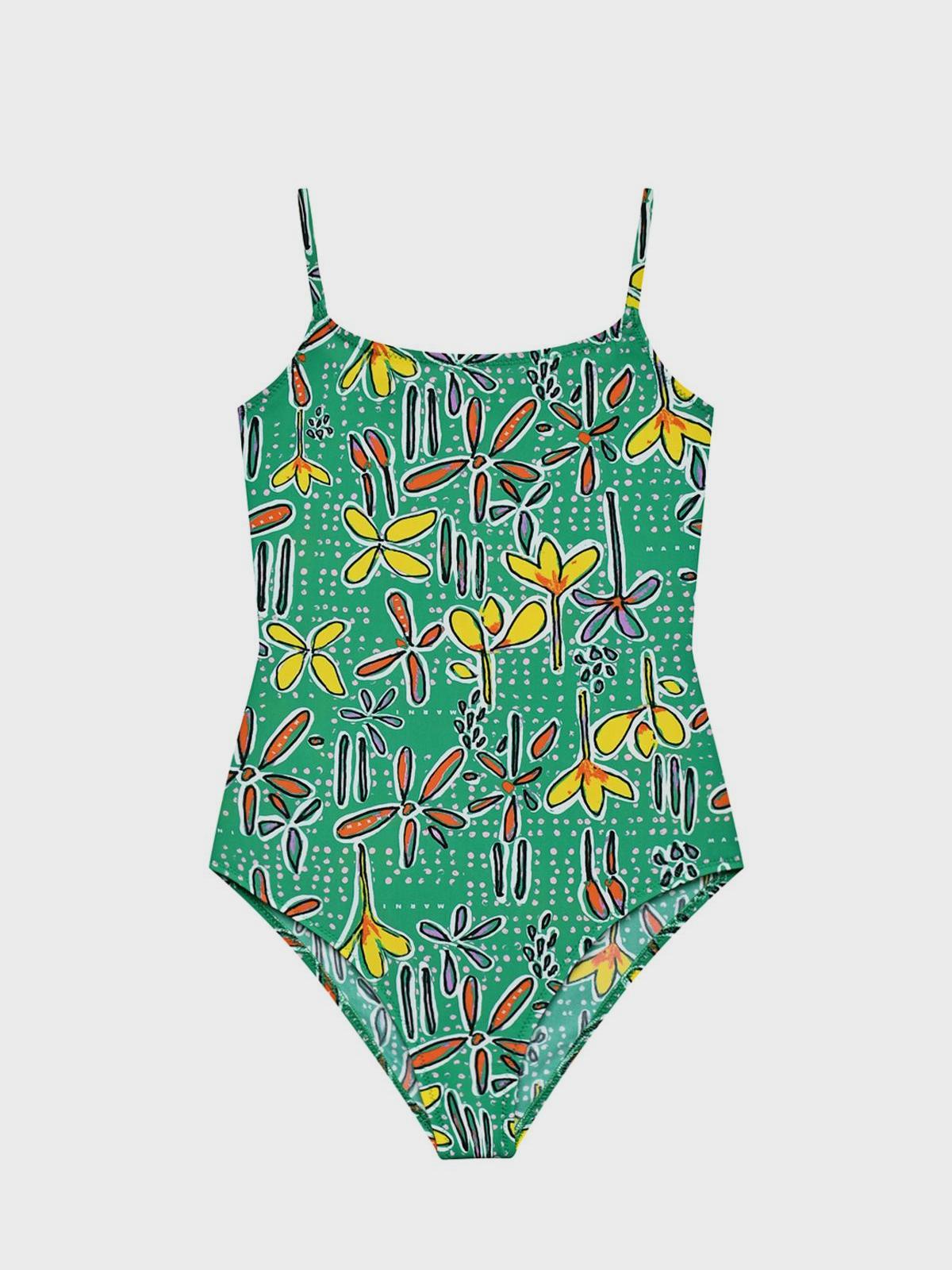 Купальник с цветочным принтом MARNI