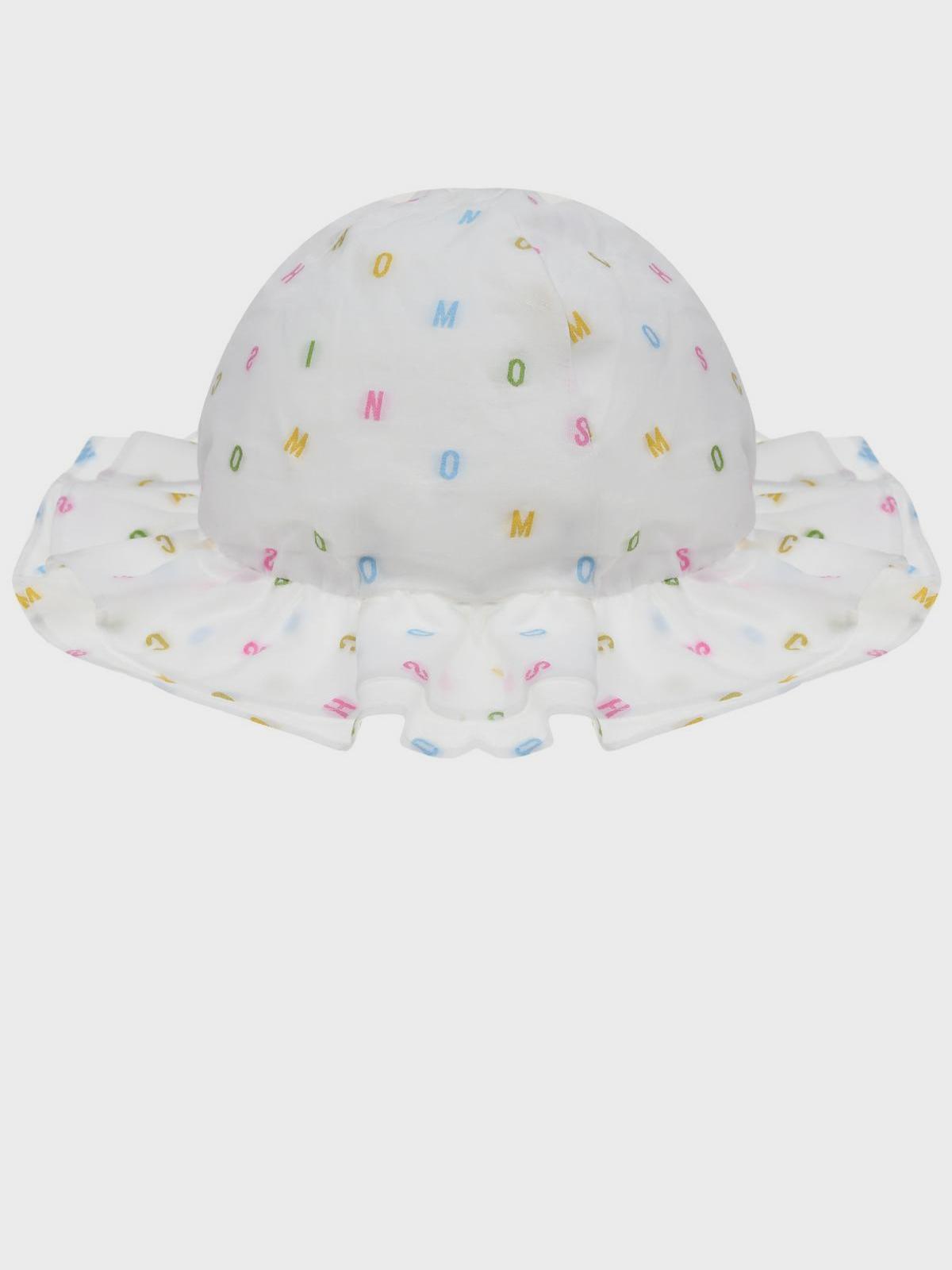 Панама с разноцветным лого Moschino