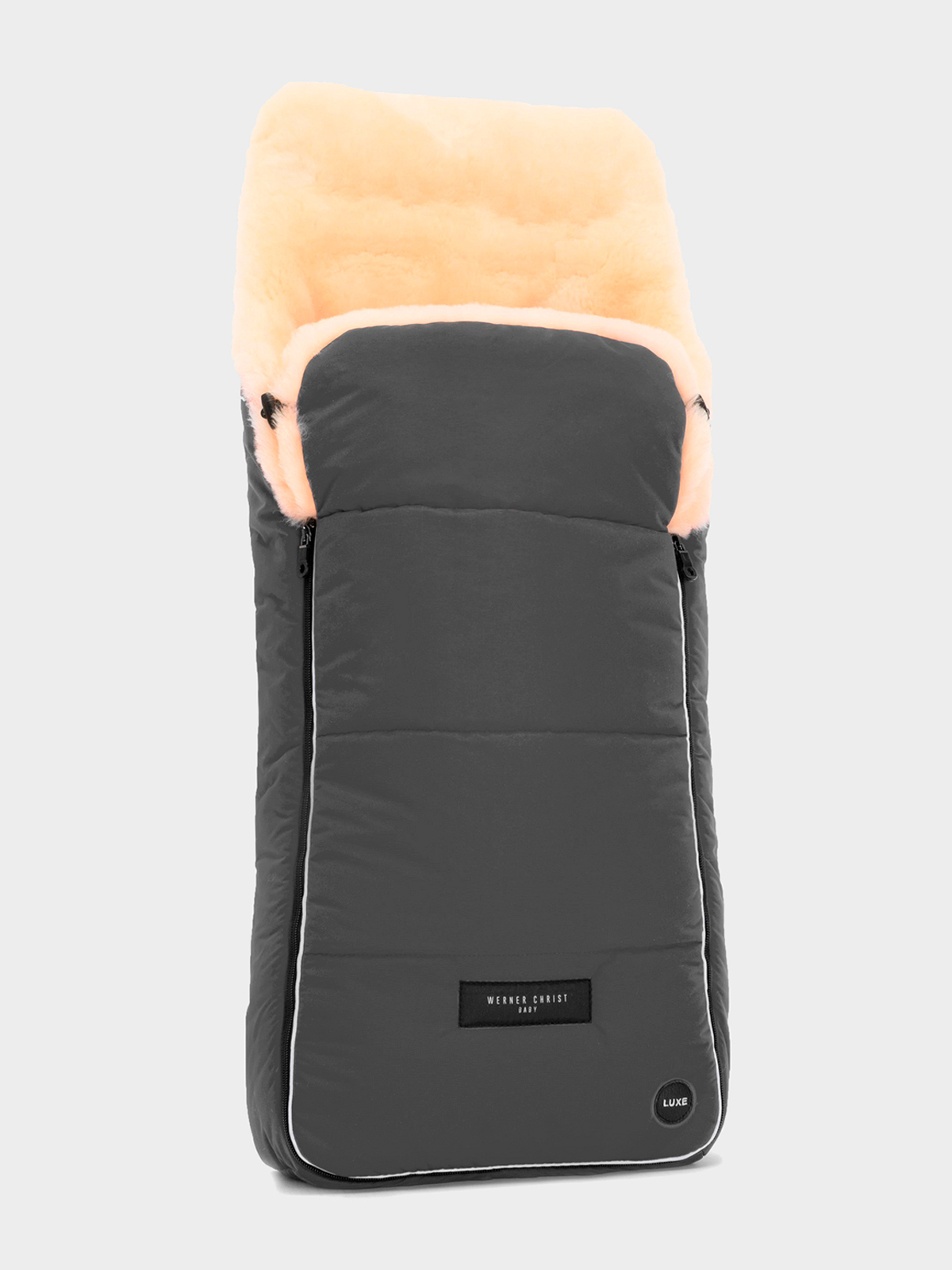 Конверт AROSA LUXE мех, серый CHRIST Babysweet