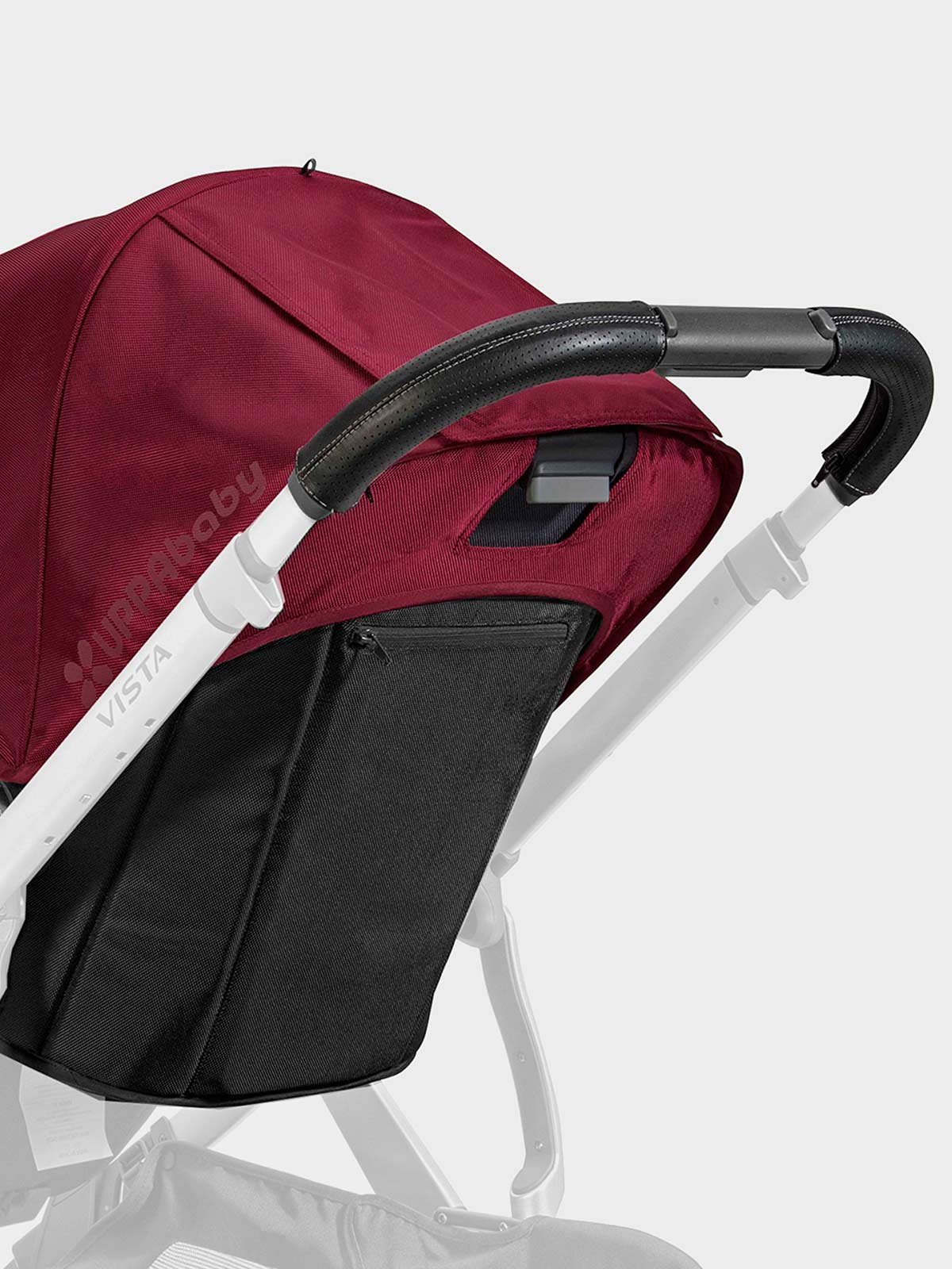 Чехол на ручку Vista, черная кожа UPPAbaby