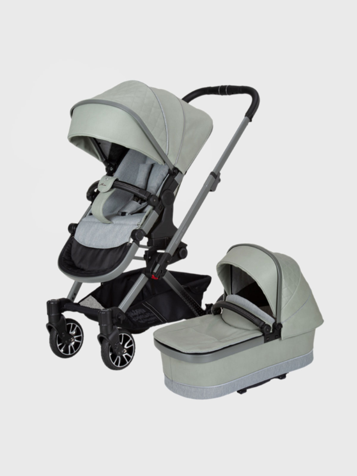 Коляска 2 в 1 Mercedes-Benz Avantgarde GTX 847 sagagrey  Hartan