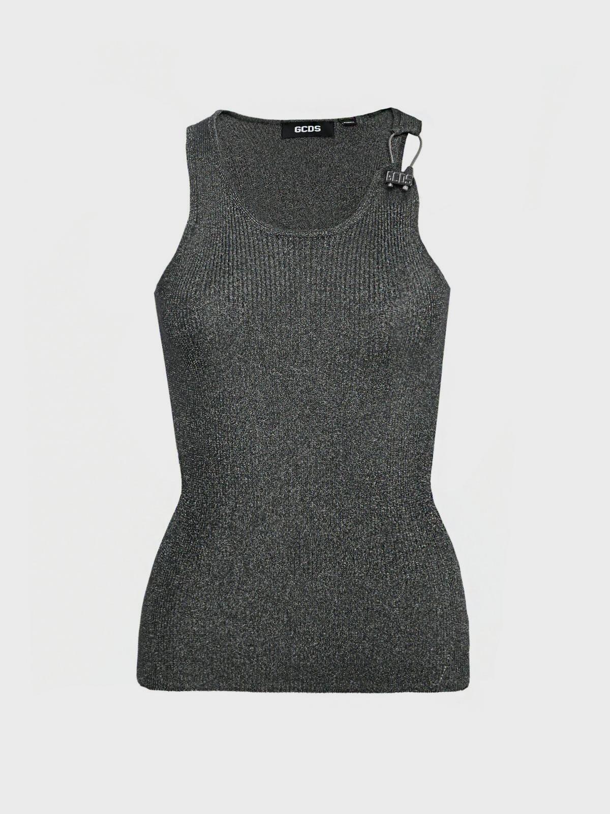 Топ серого цвета GCDS