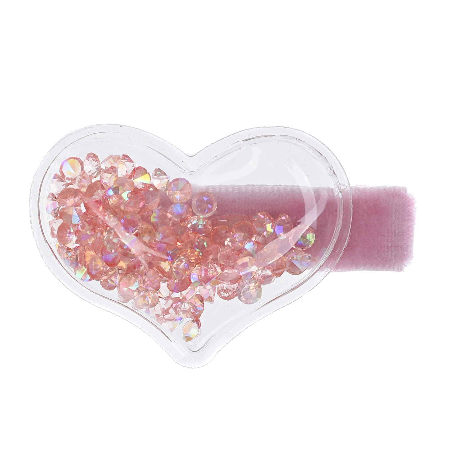 Зажим для волос сердечко розовый Rena Chris 799₽