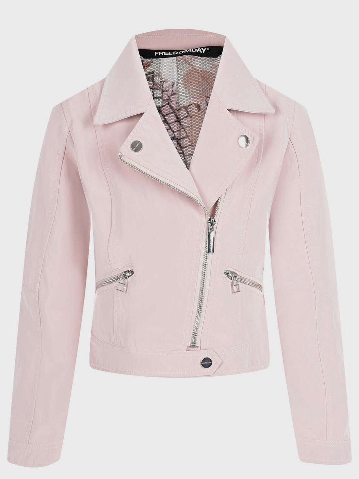 Куртка-косуха розового цвета Freedomday